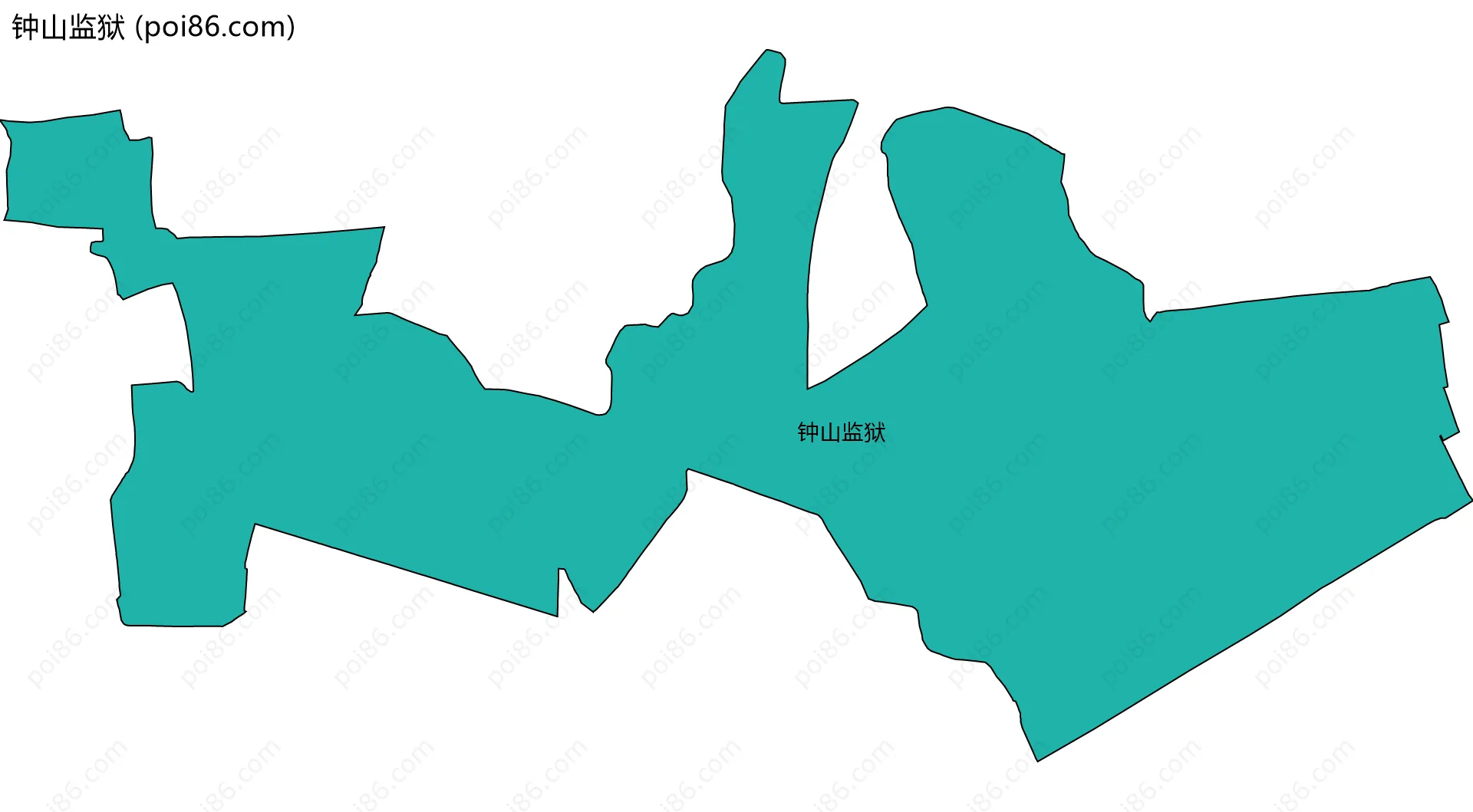 钟山监狱边界地图