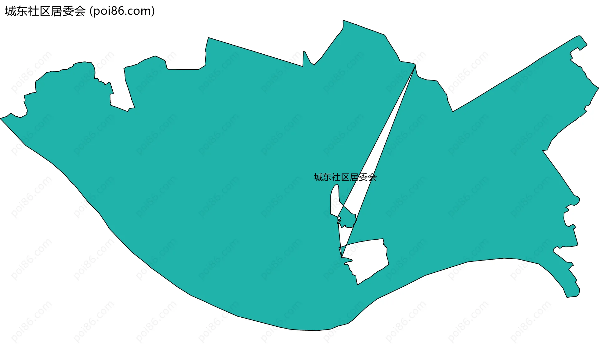城东社区居委会边界地图