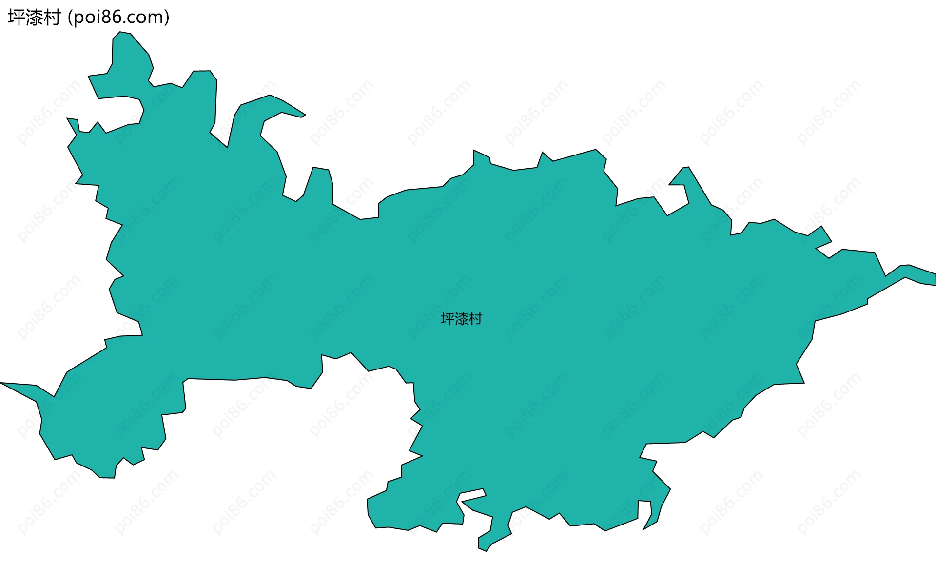 坪漆村边界地图