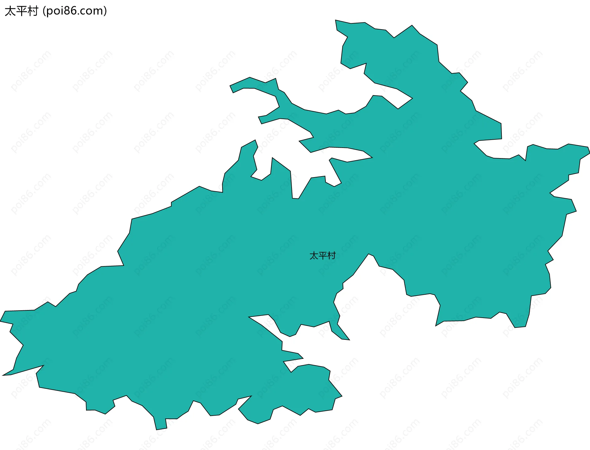 太平村边界地图
