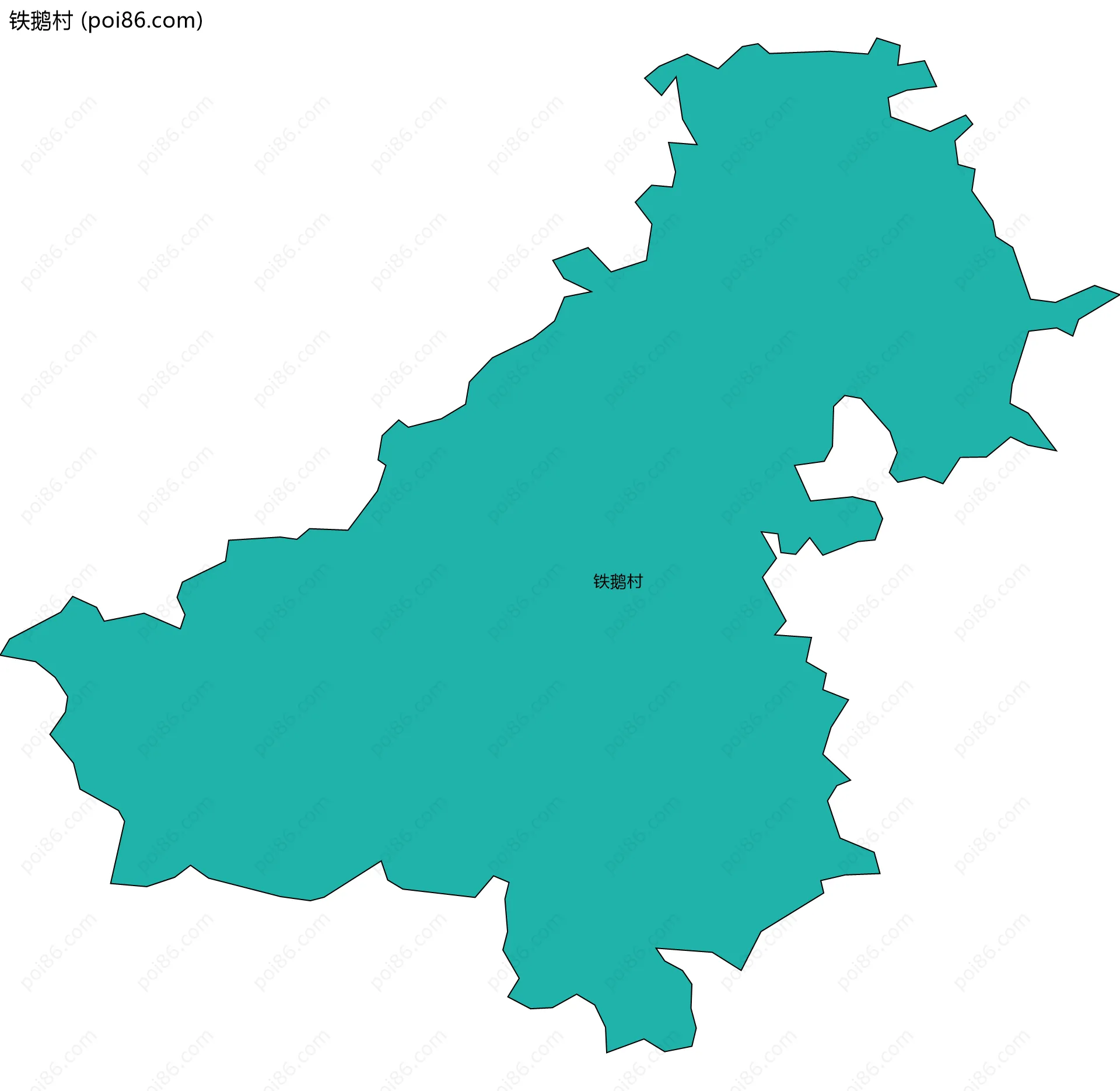 铁鹅村边界地图