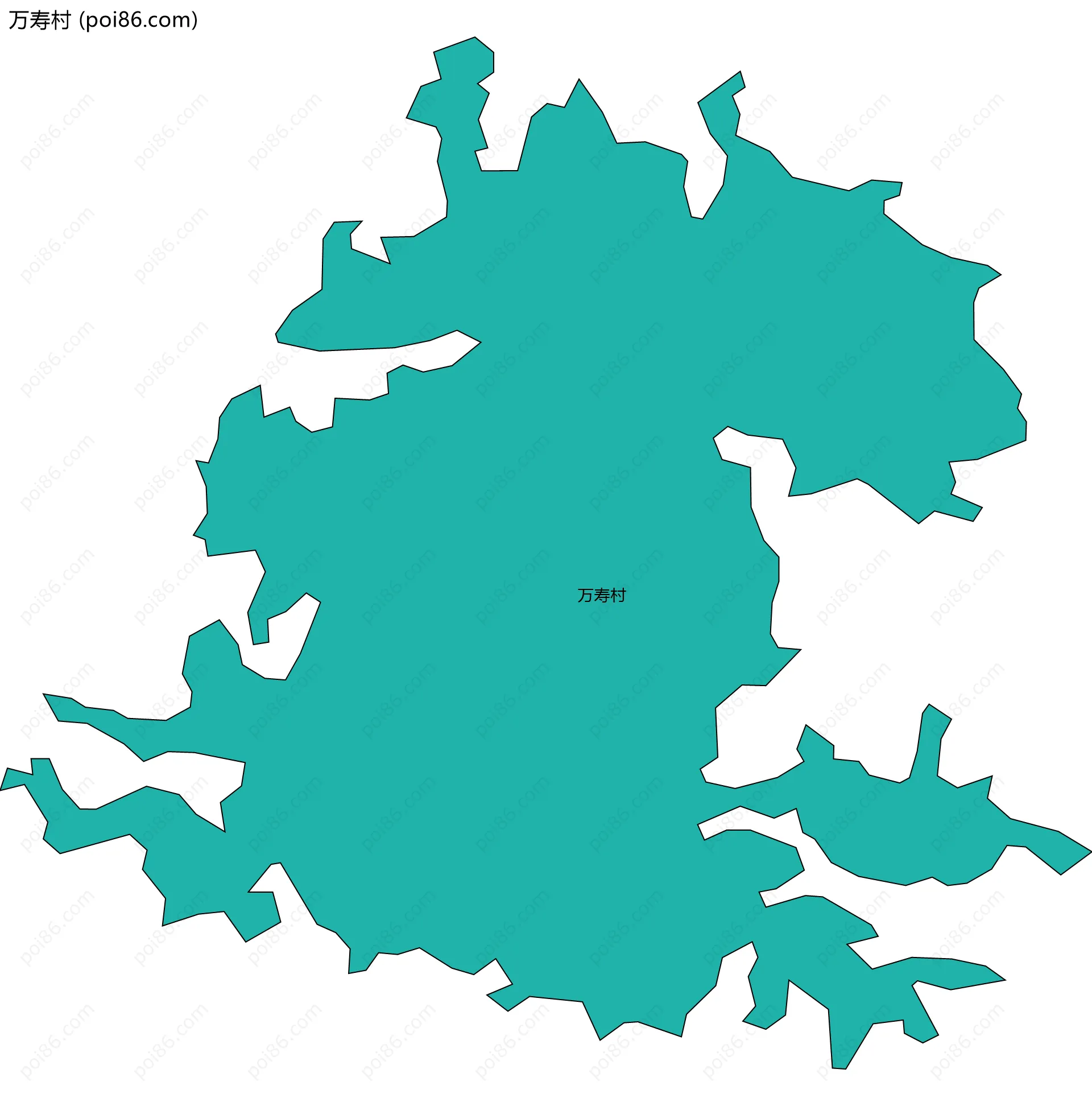 万寿村边界地图