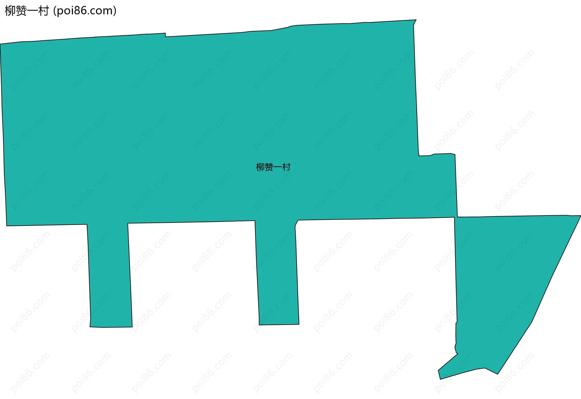 柳赞一村边界地图