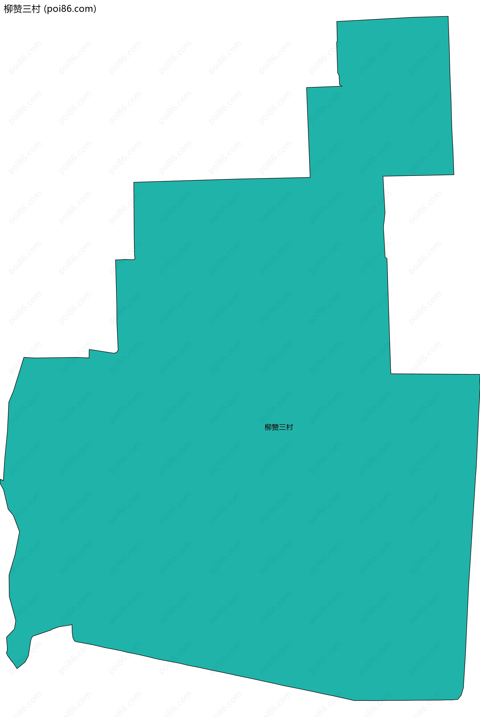 柳赞三村边界地图