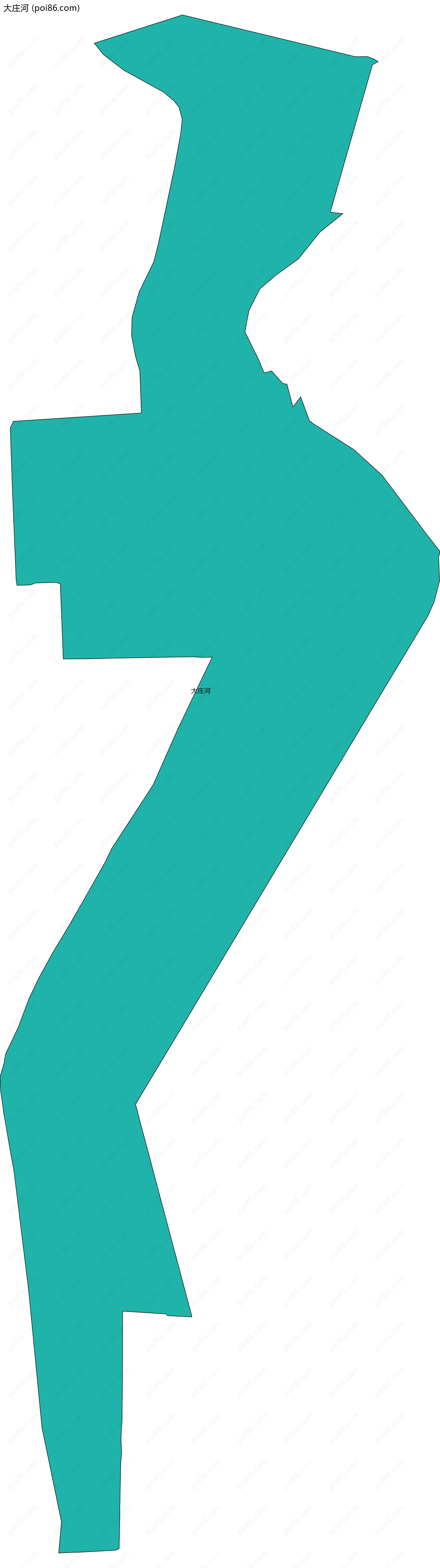 大庄河边界地图