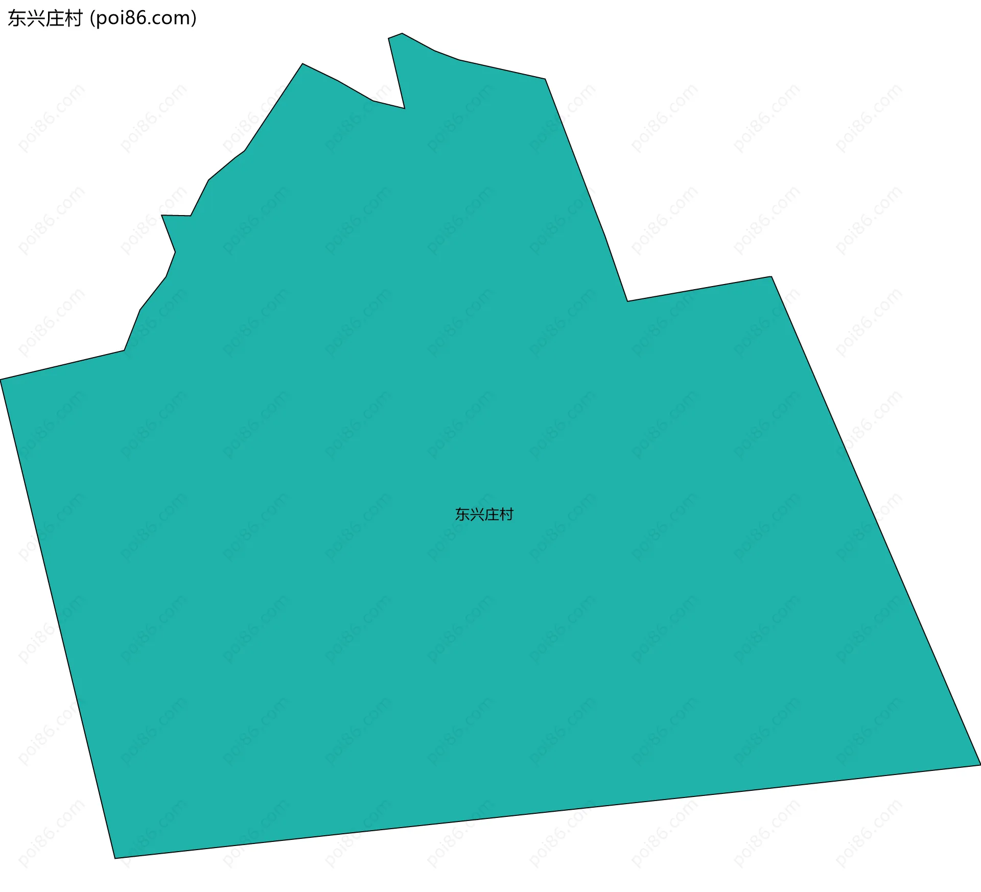 东兴庄村边界地图