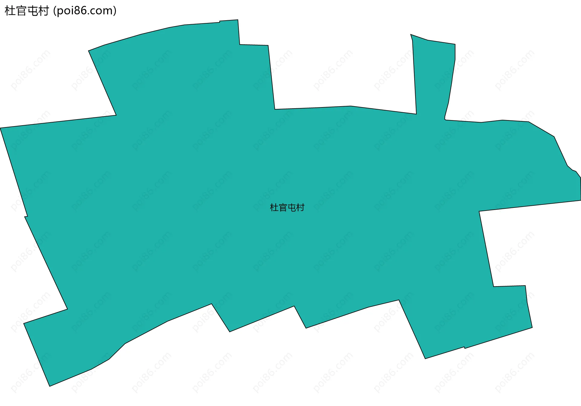 杜官屯村边界地图