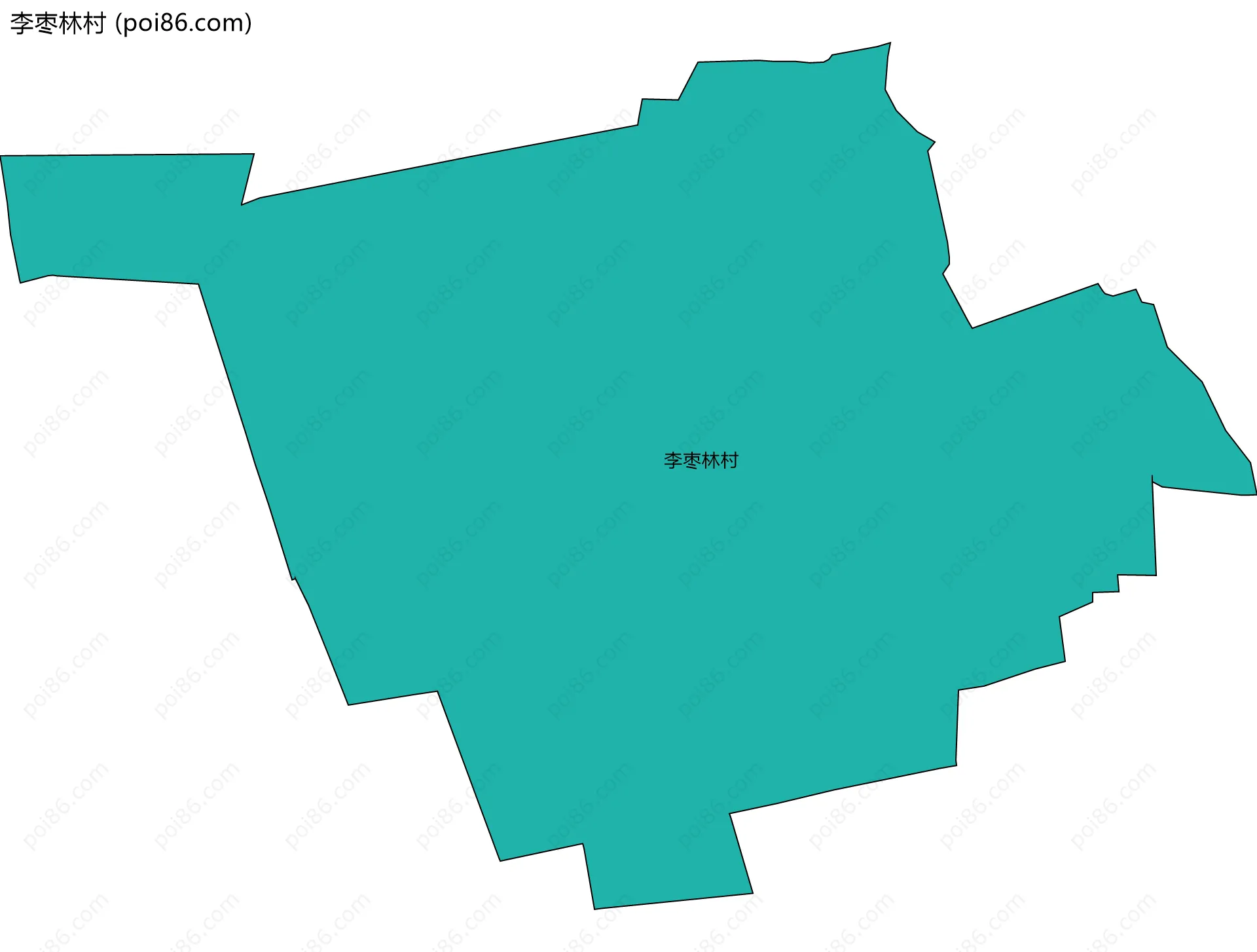 李枣林村边界地图