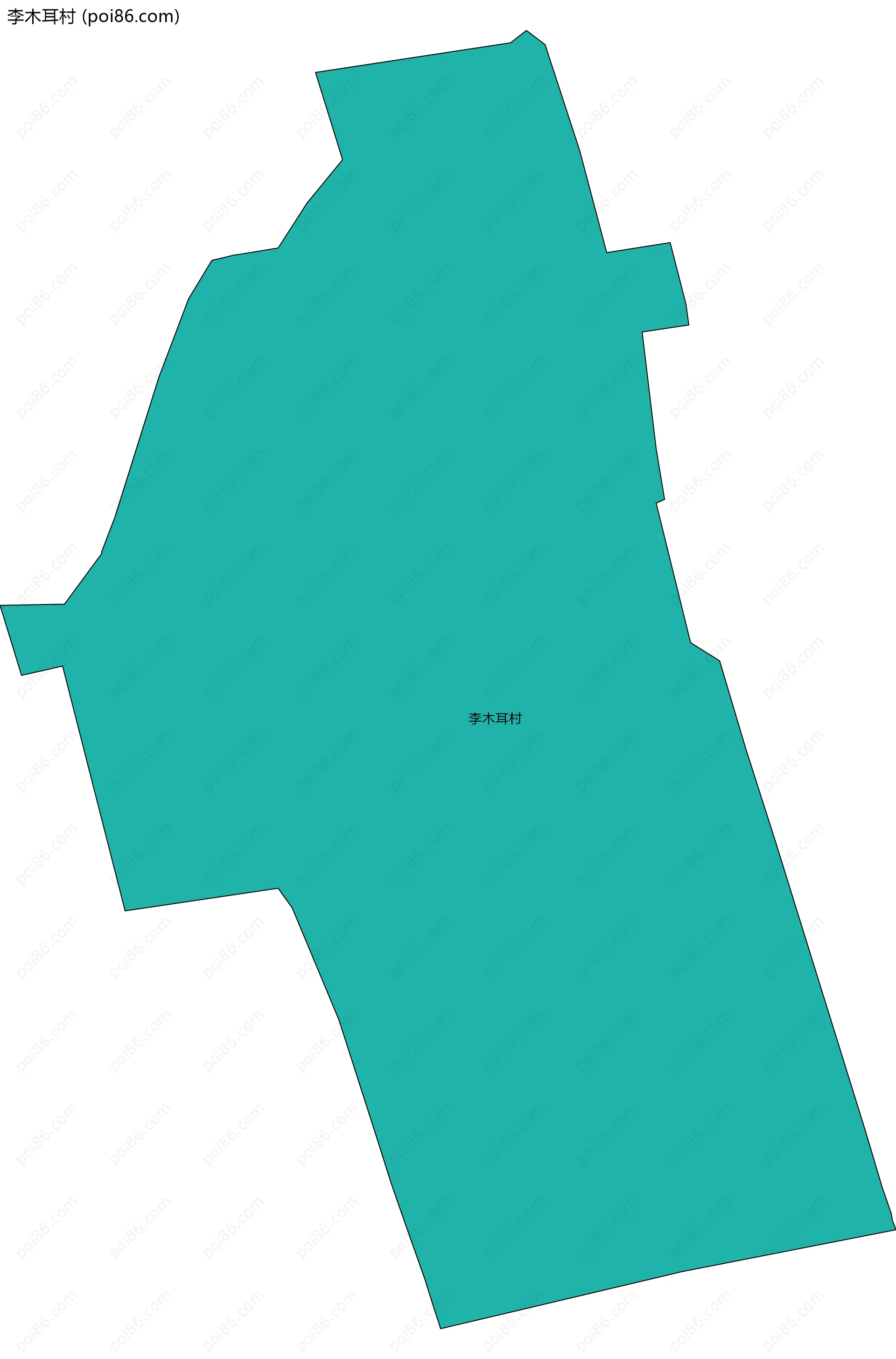 李木耳村边界地图