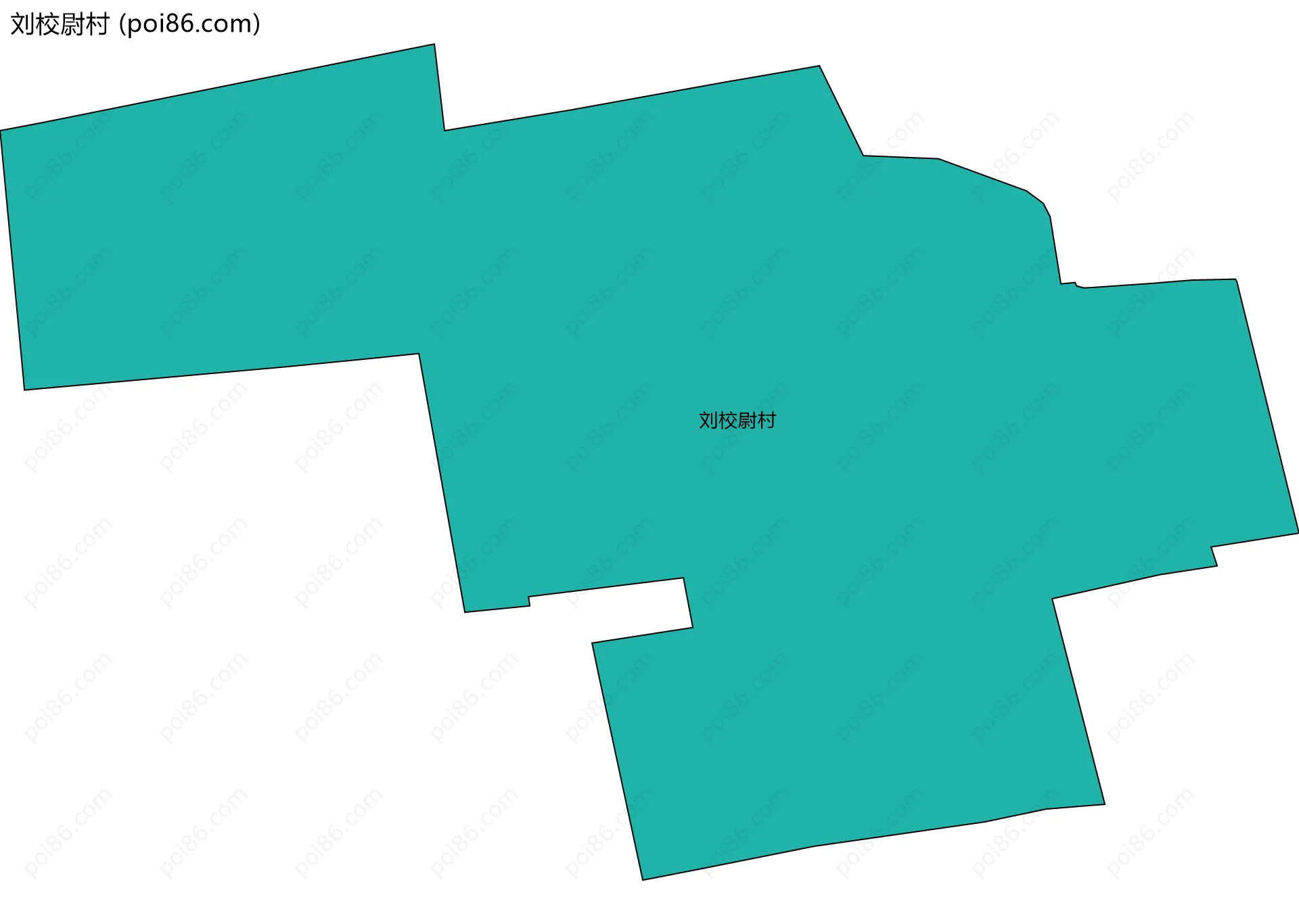 刘校尉村边界地图
