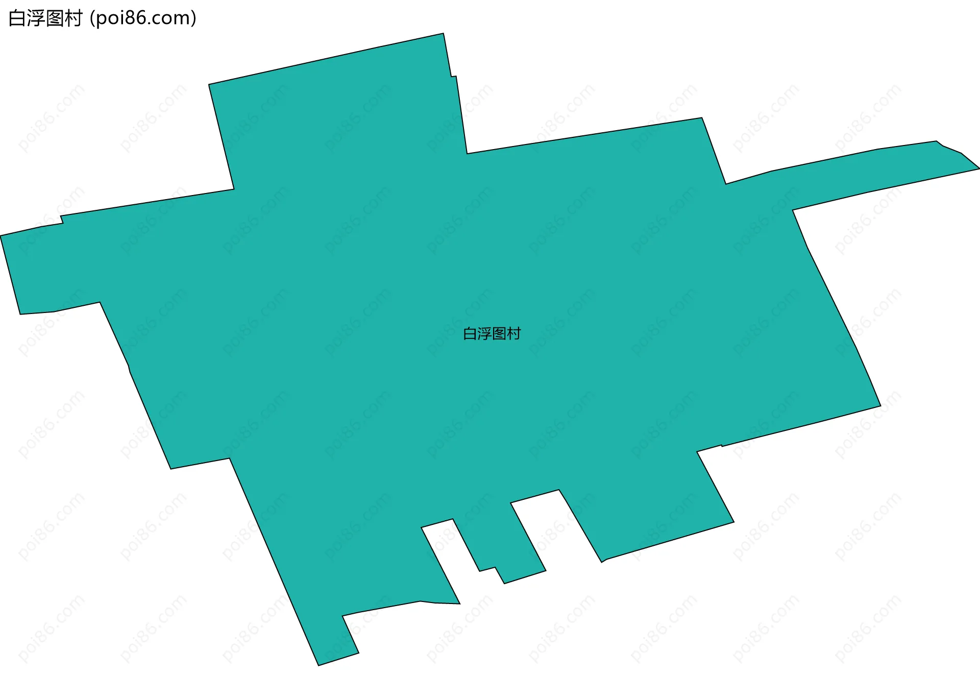 白浮图村边界地图