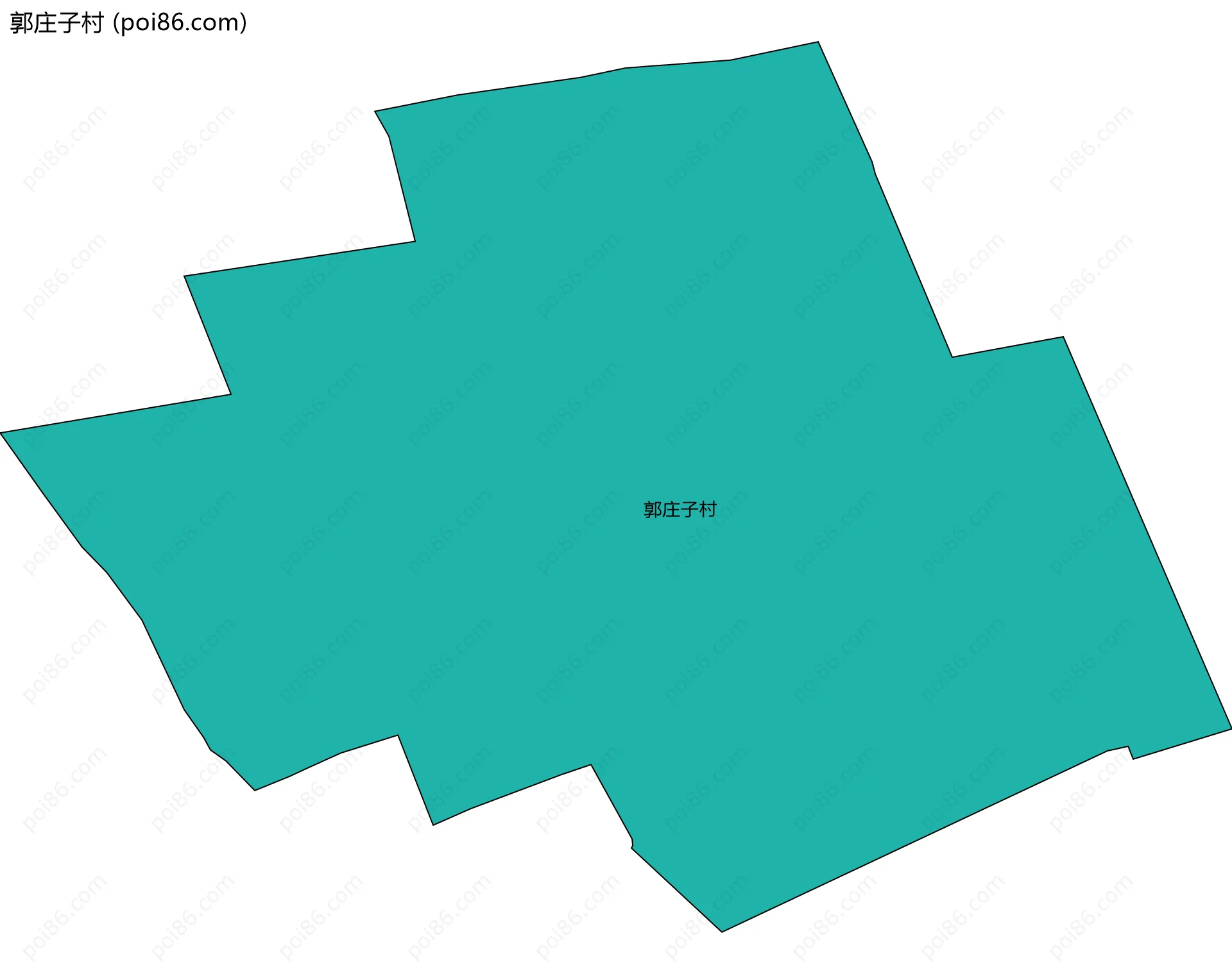 郭庄子村边界地图