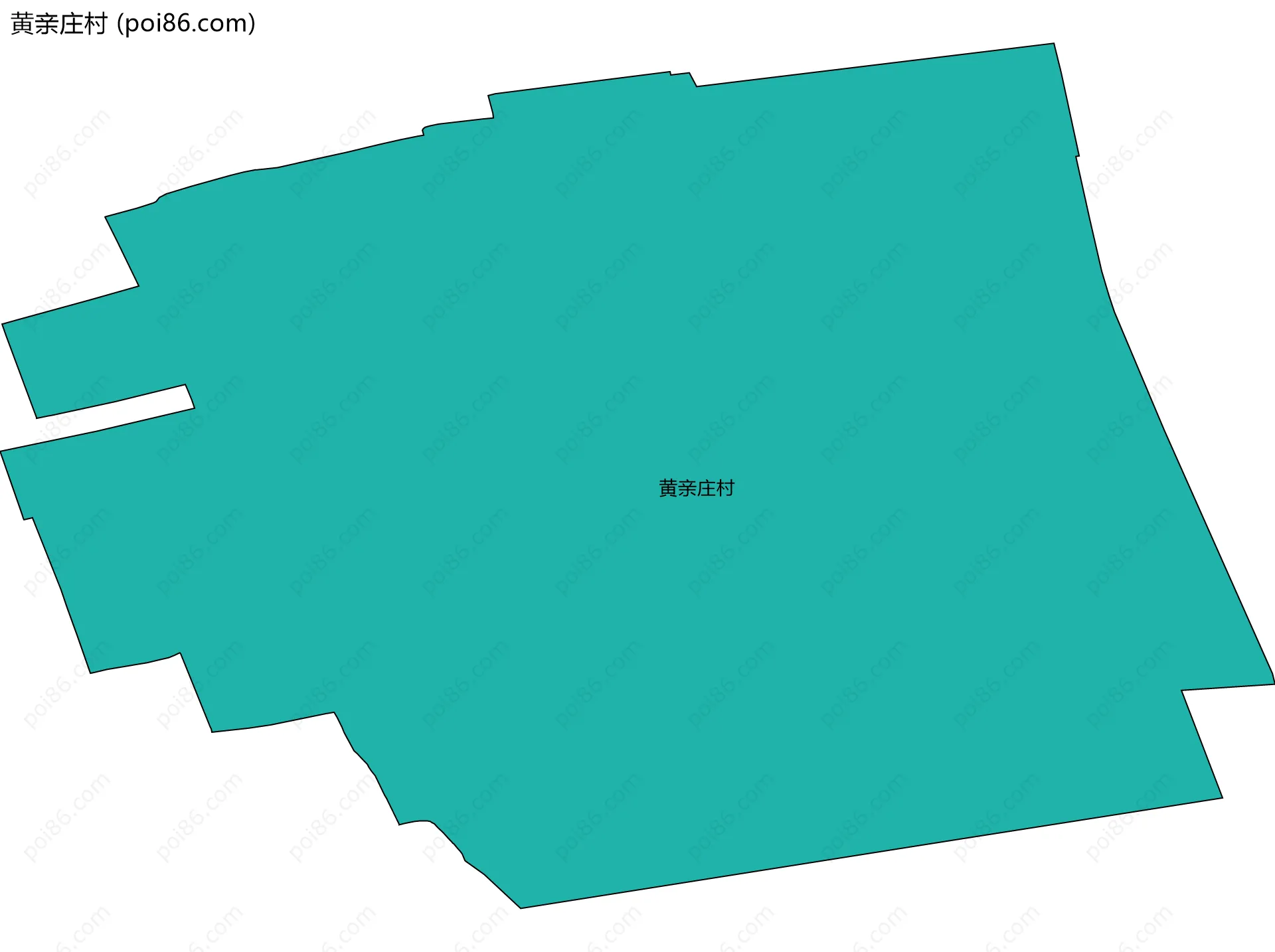 黄亲庄村边界地图