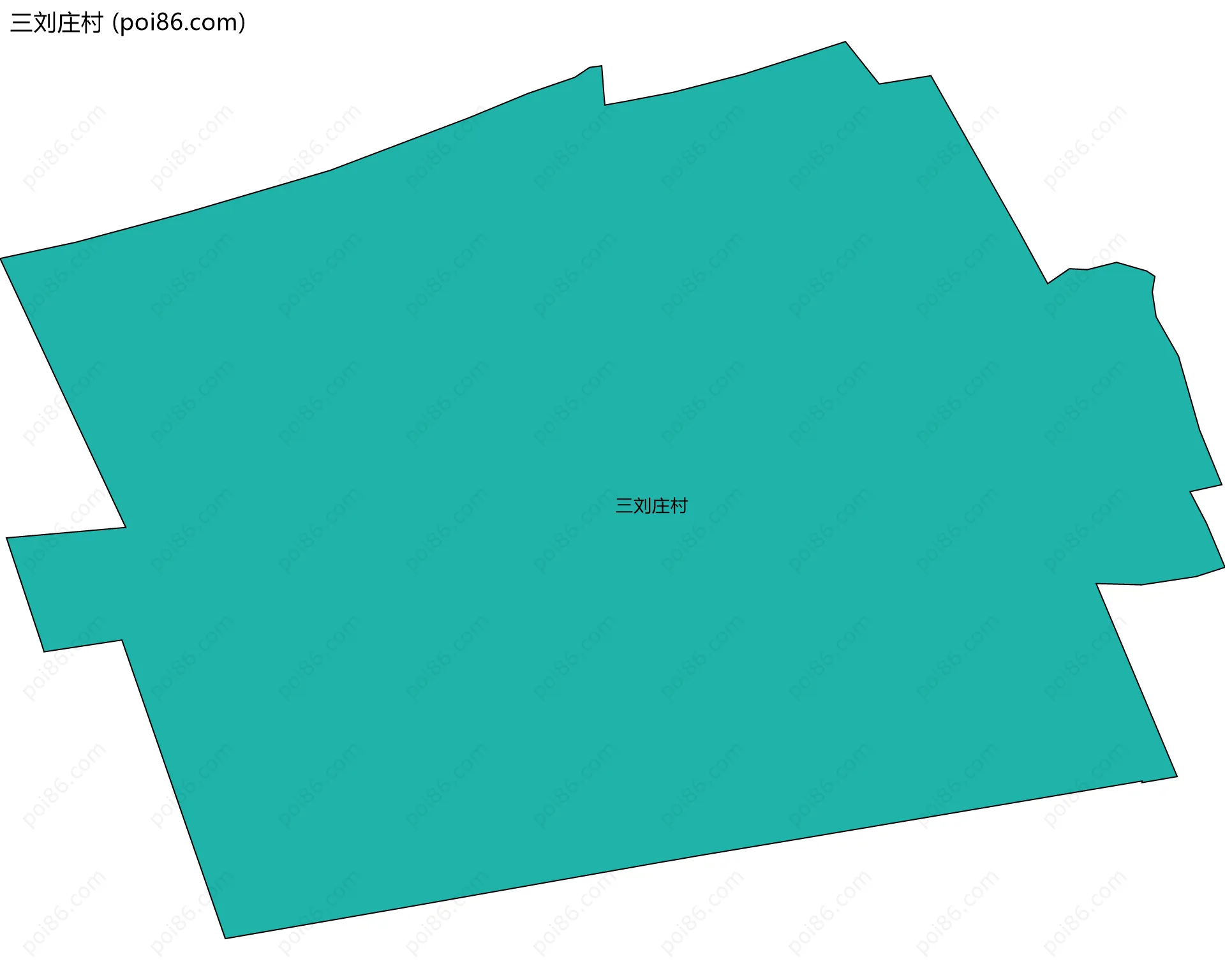 三刘庄村边界地图