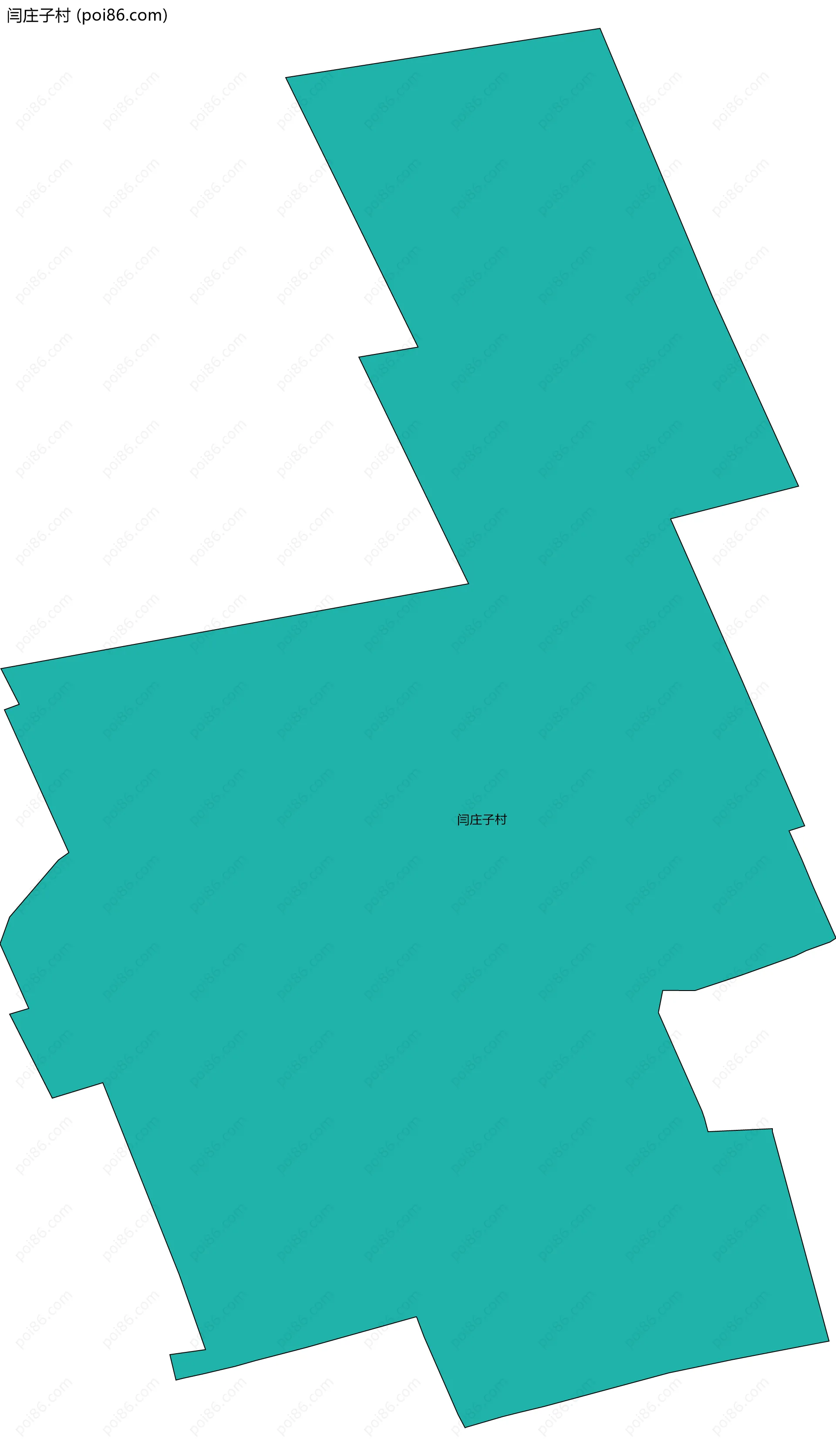 闫庄子村边界地图