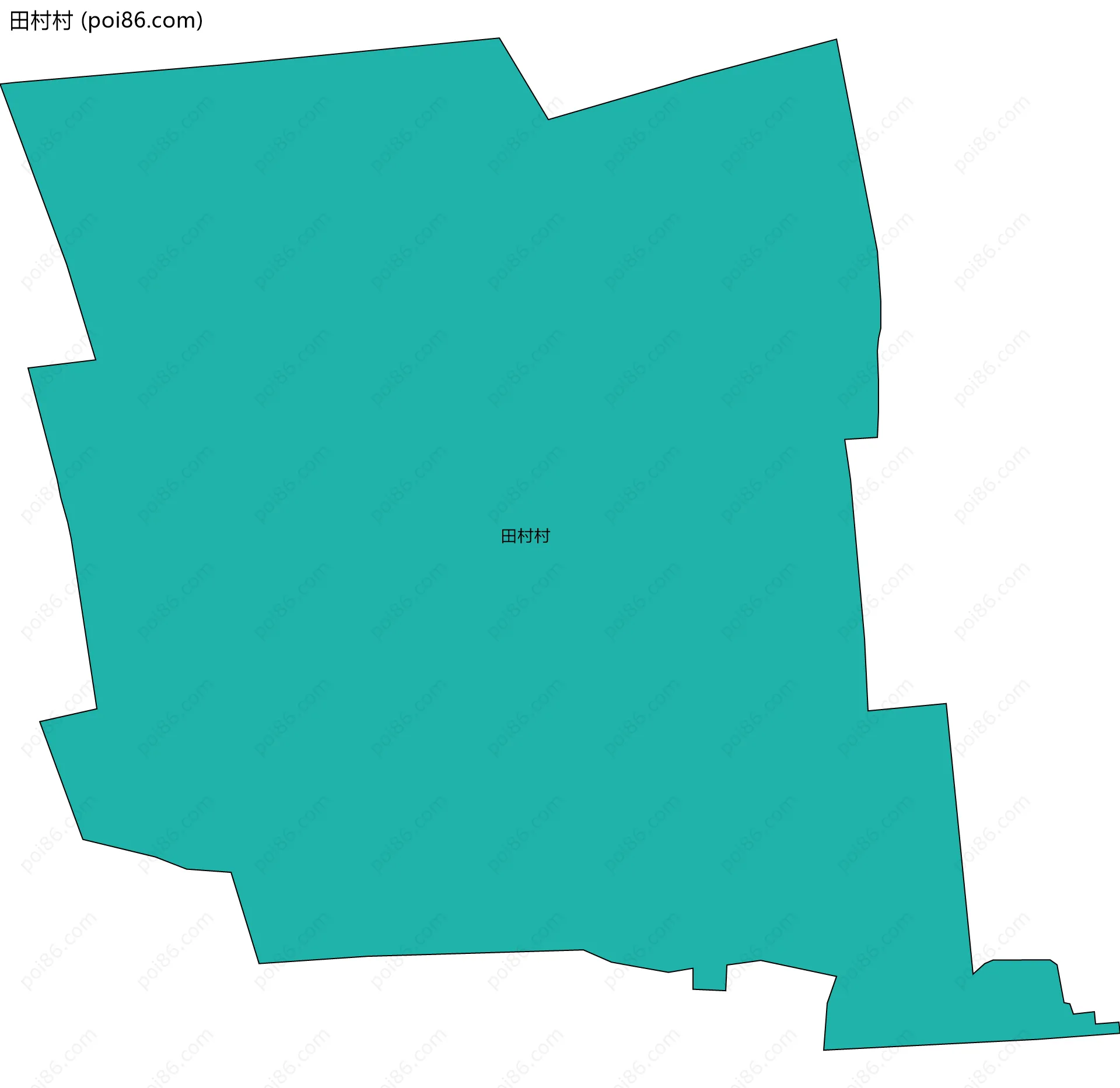 田村村边界地图