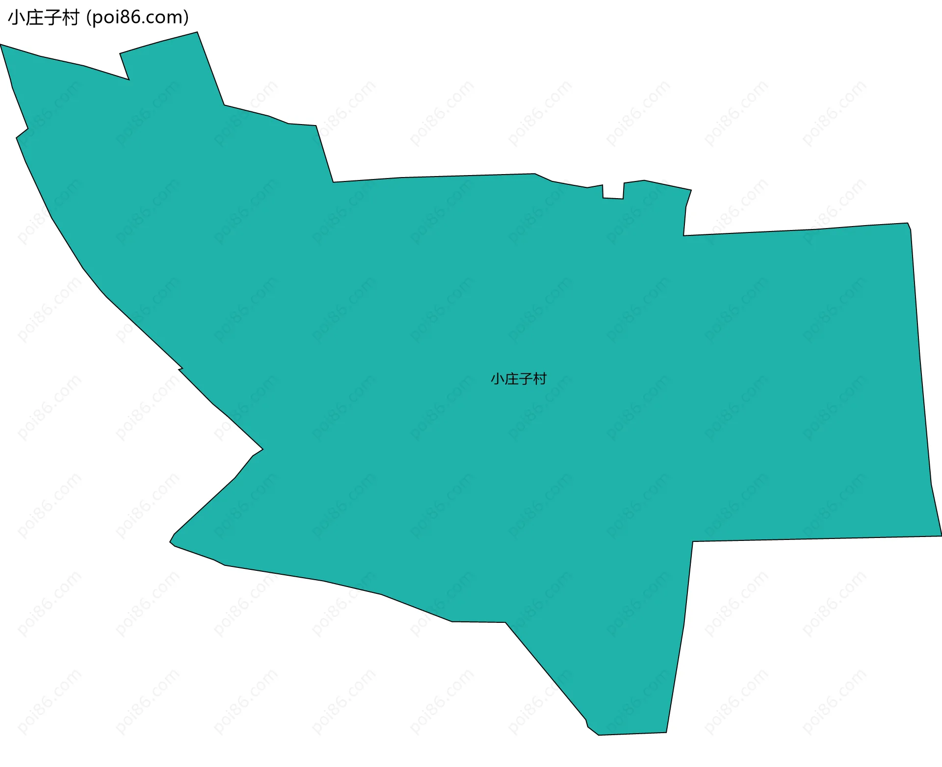 小庄子村边界地图