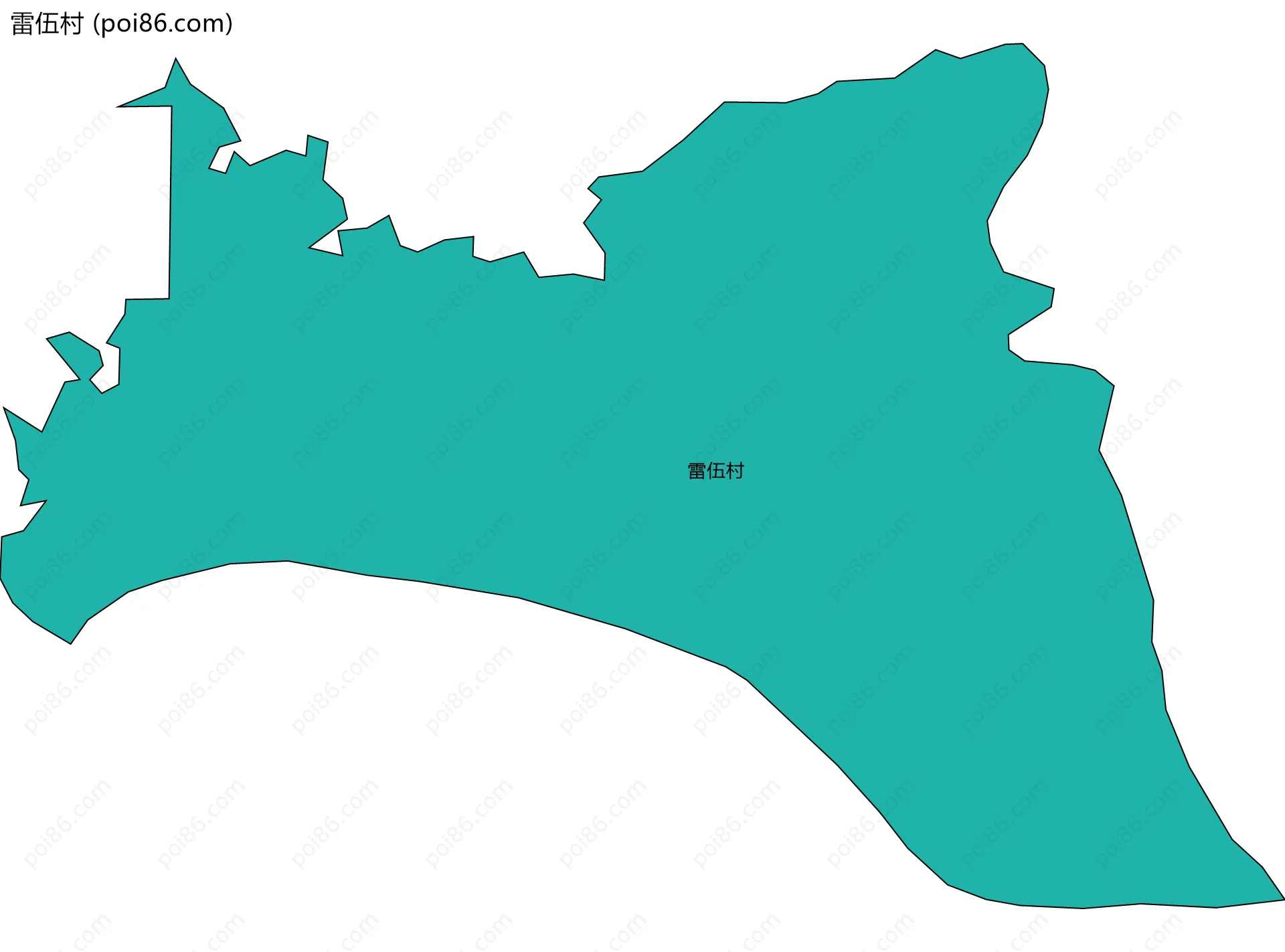 雷伍村边界地图