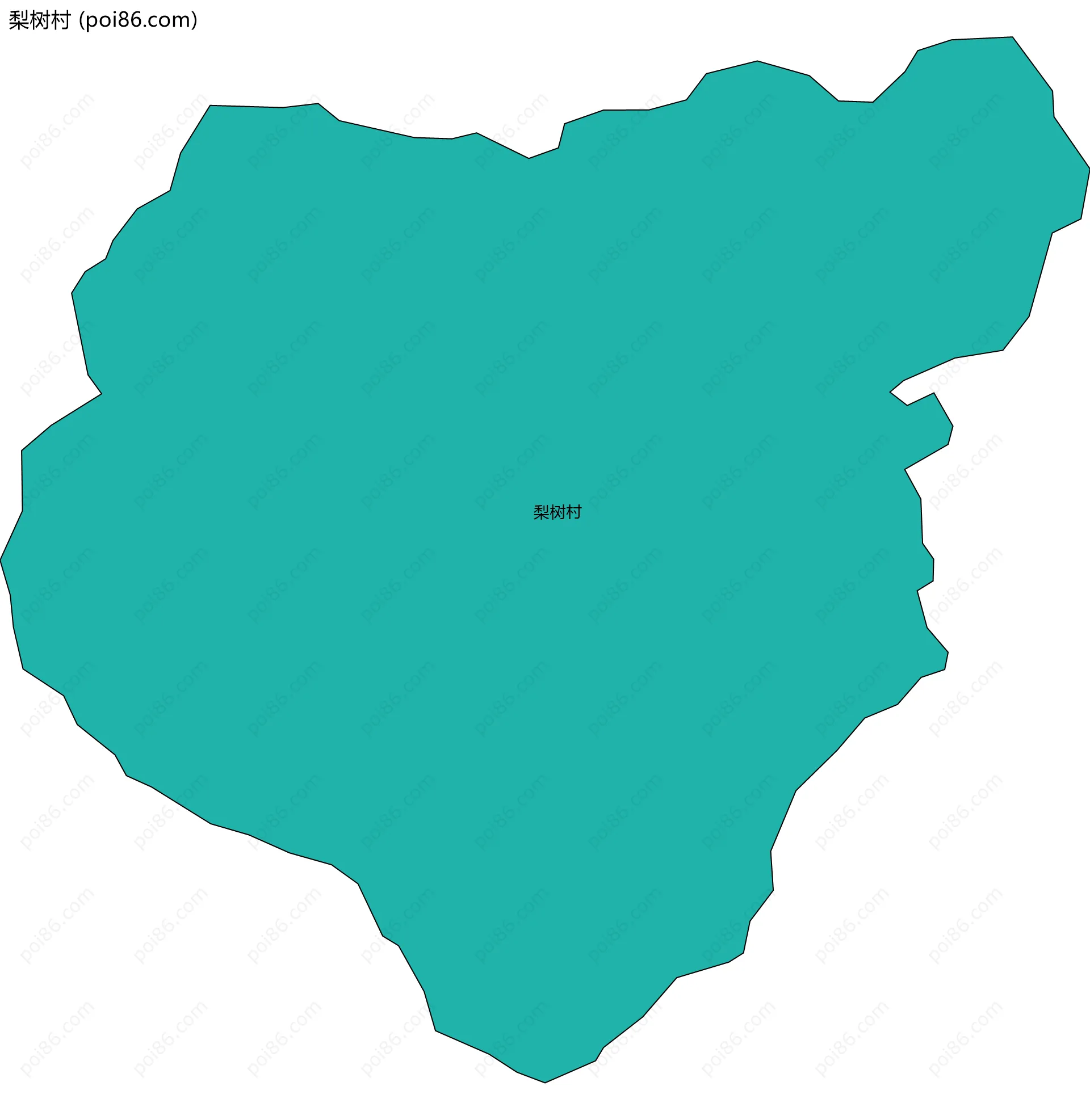 梨树村边界地图