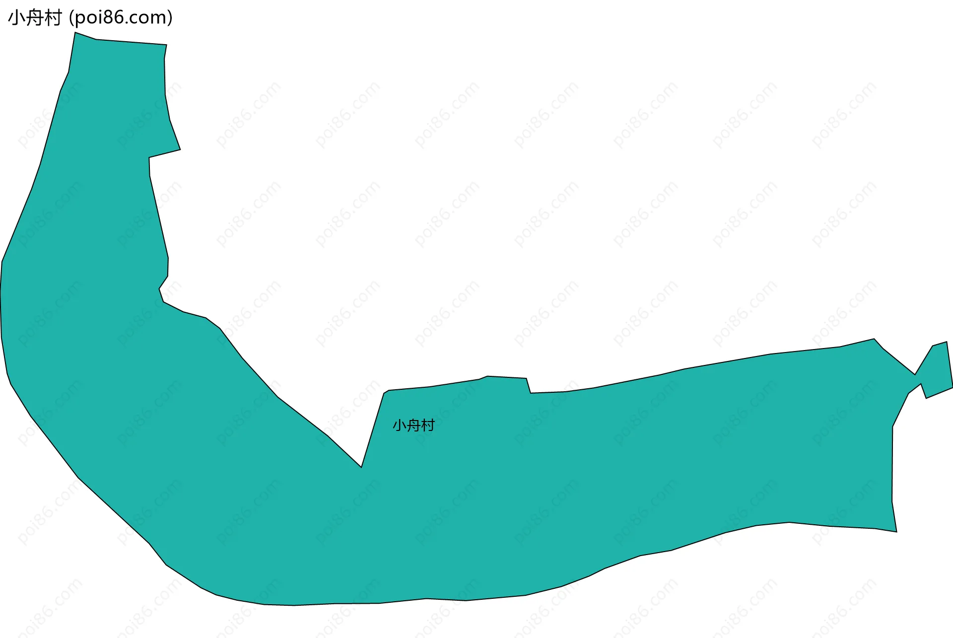 小舟村边界地图