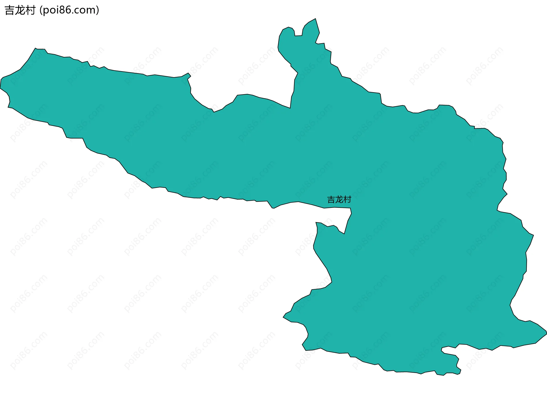 吉龙村边界地图