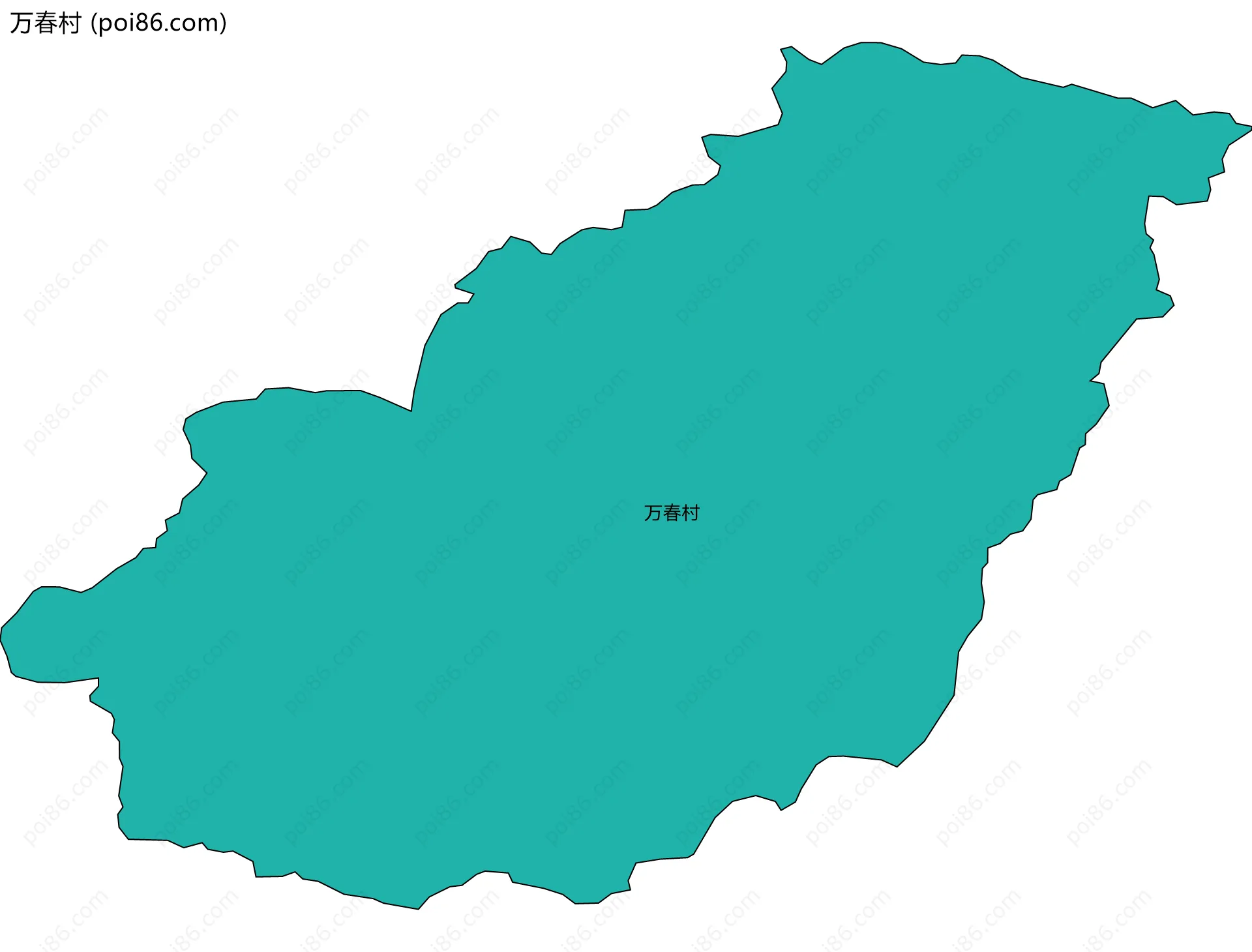 万春村边界地图