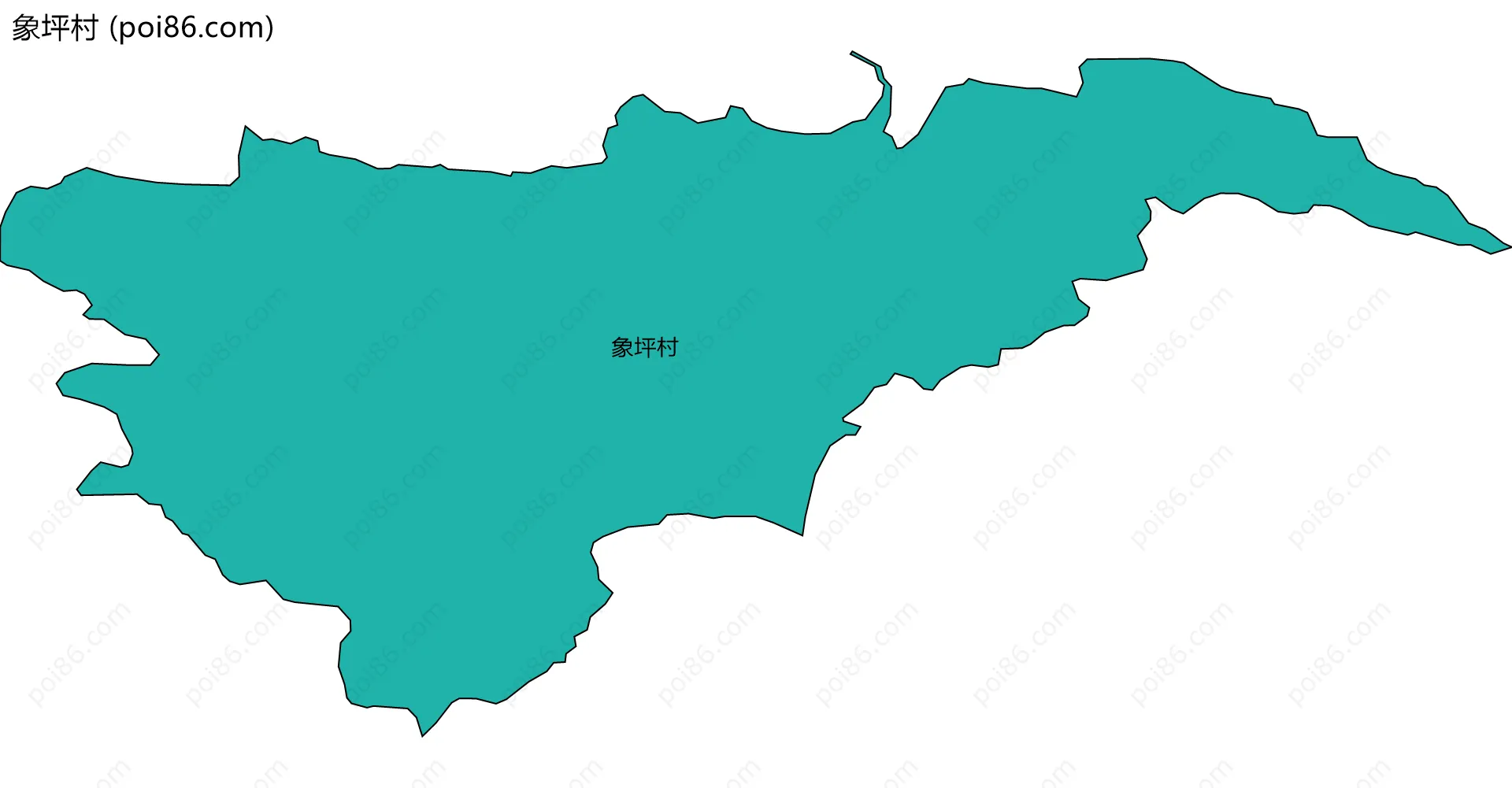 象坪村边界地图