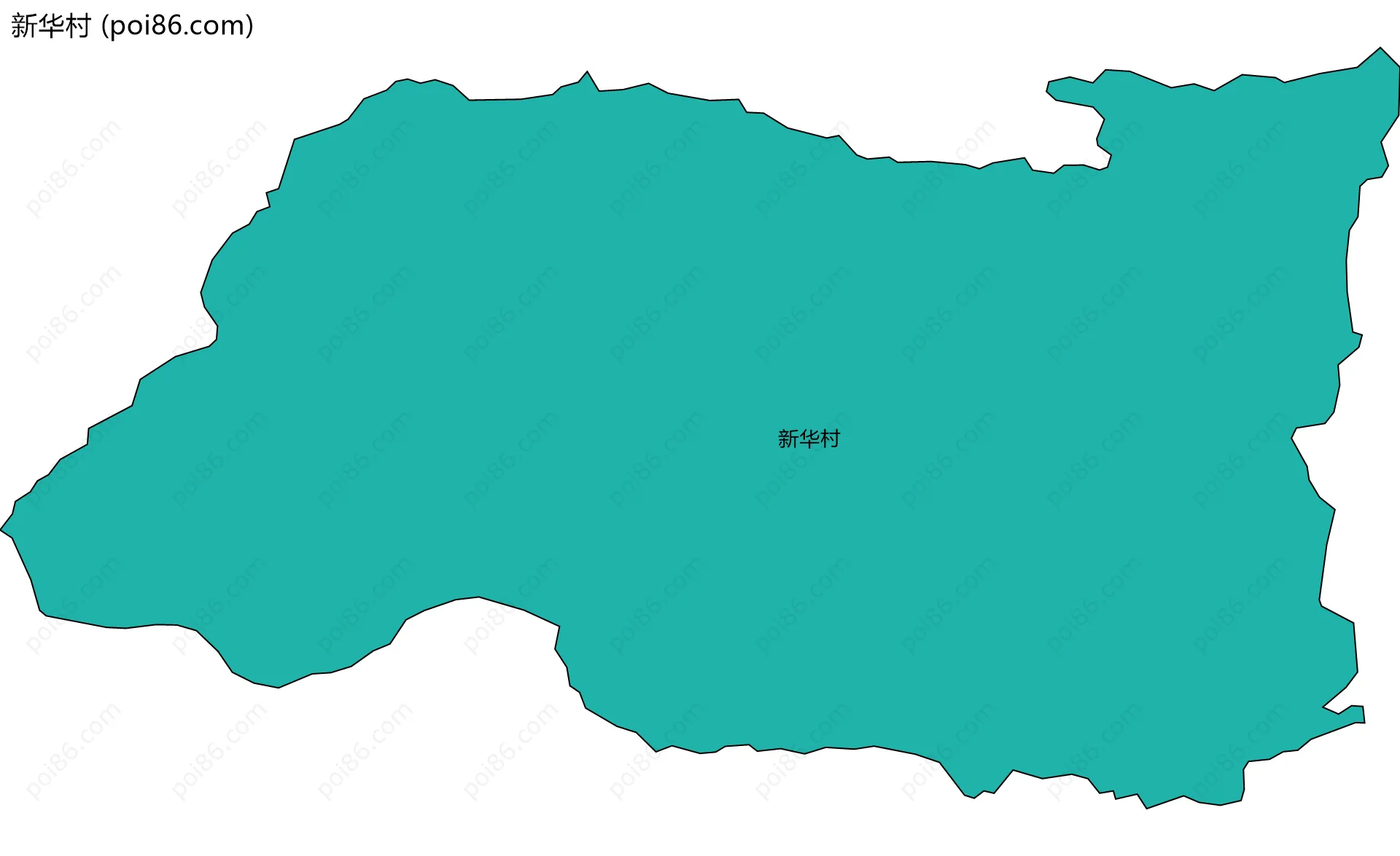 新华村边界地图