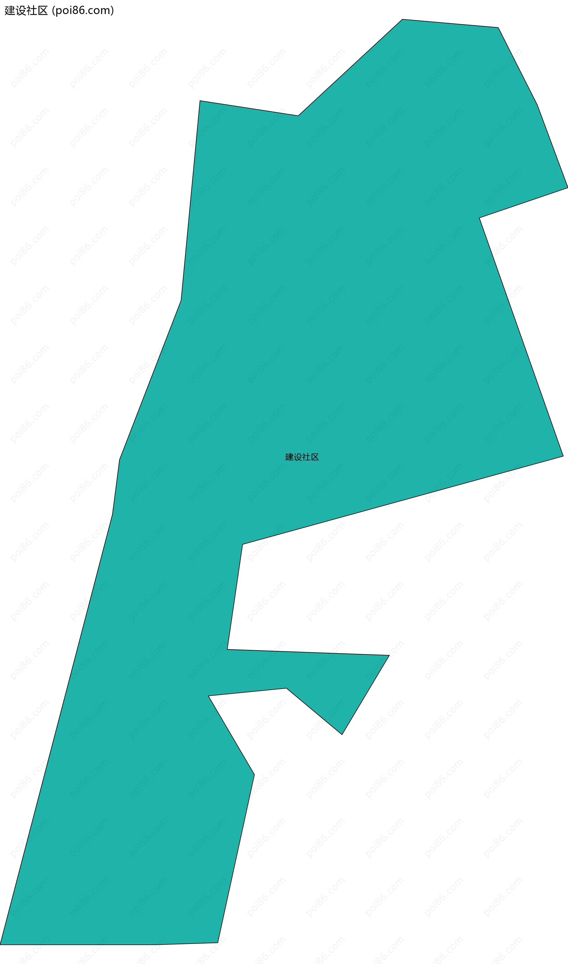 建设社区边界地图