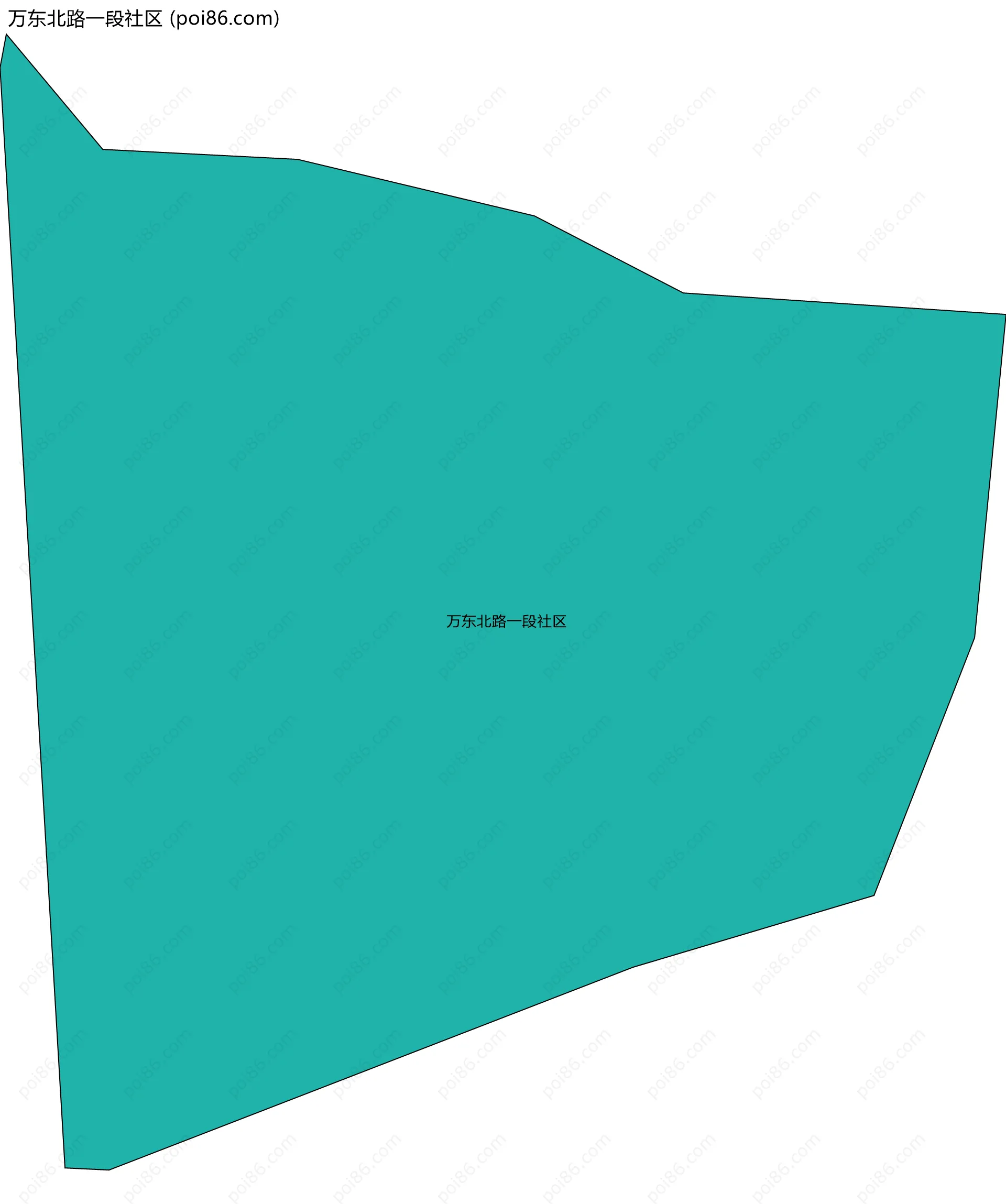 万东北路一段社区边界地图