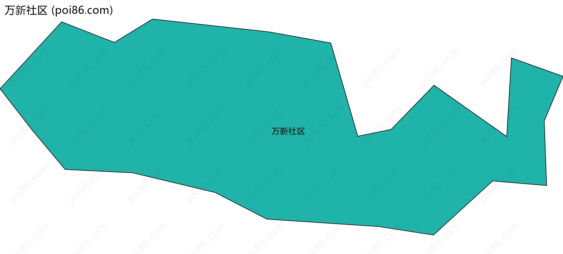 万新社区边界地图