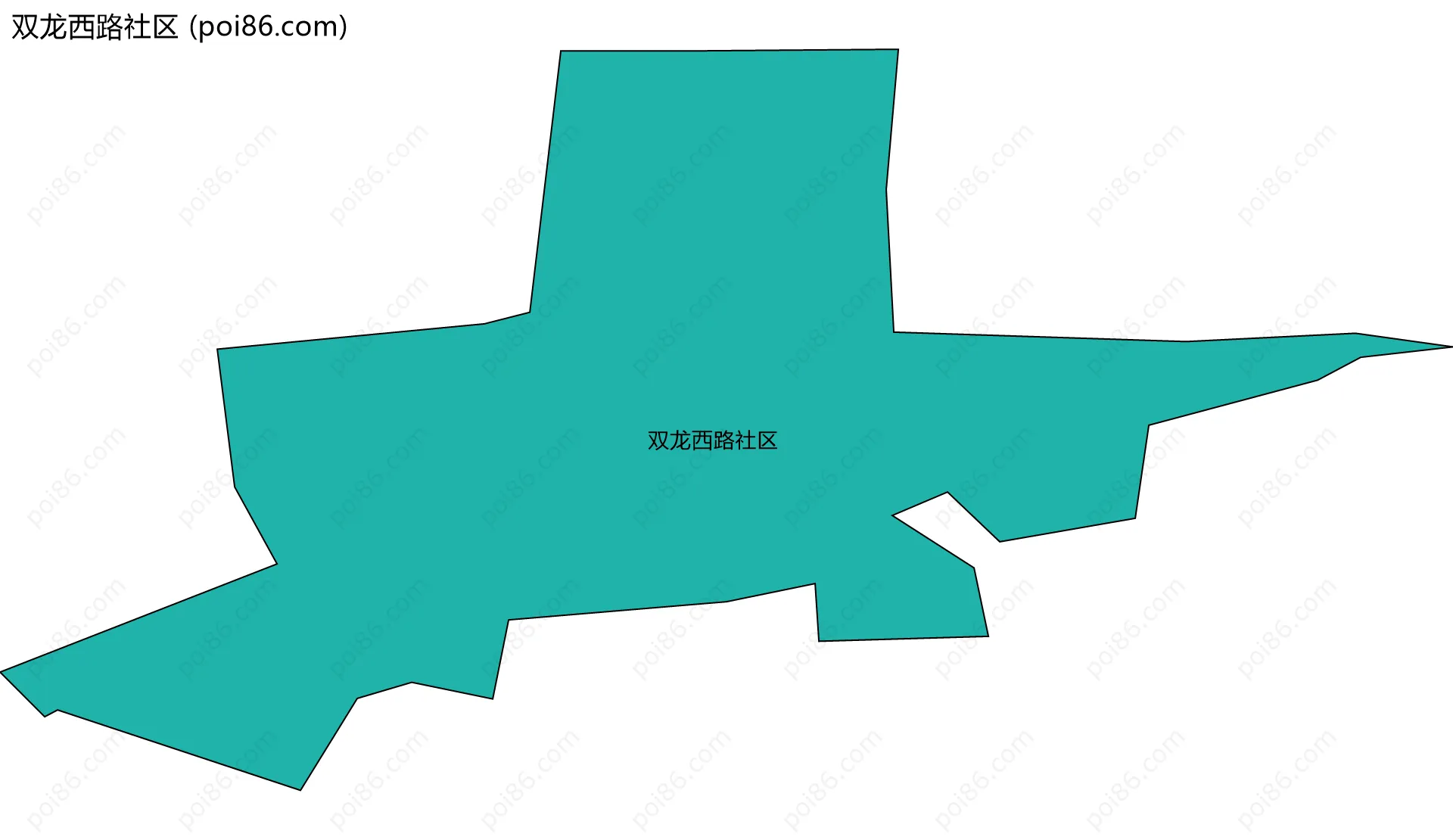 双龙西路社区边界地图