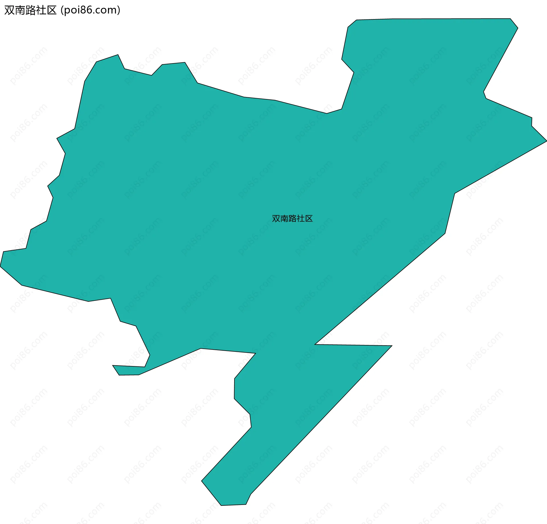 双南路社区边界地图