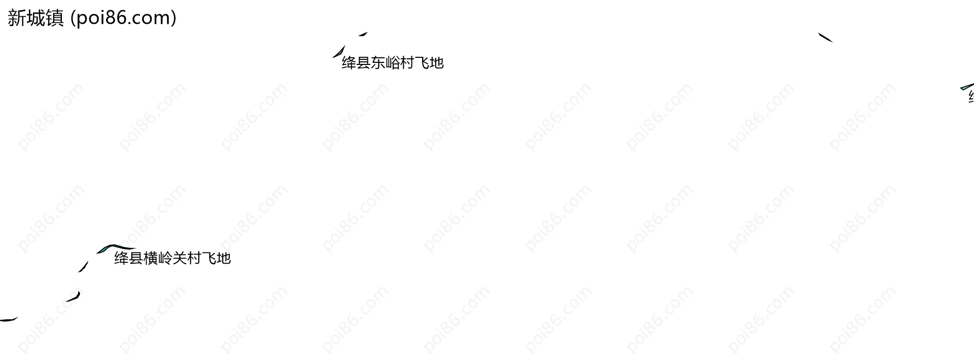 新城镇边界地图(五级行政区划)