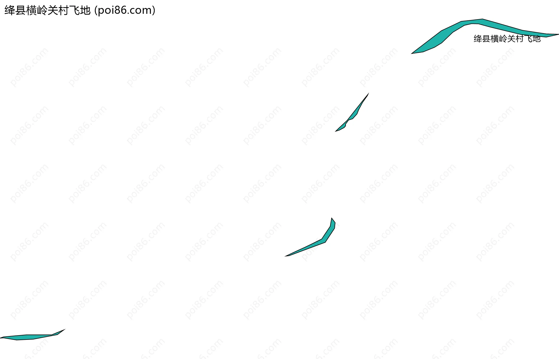 绛县横岭关村飞地边界地图