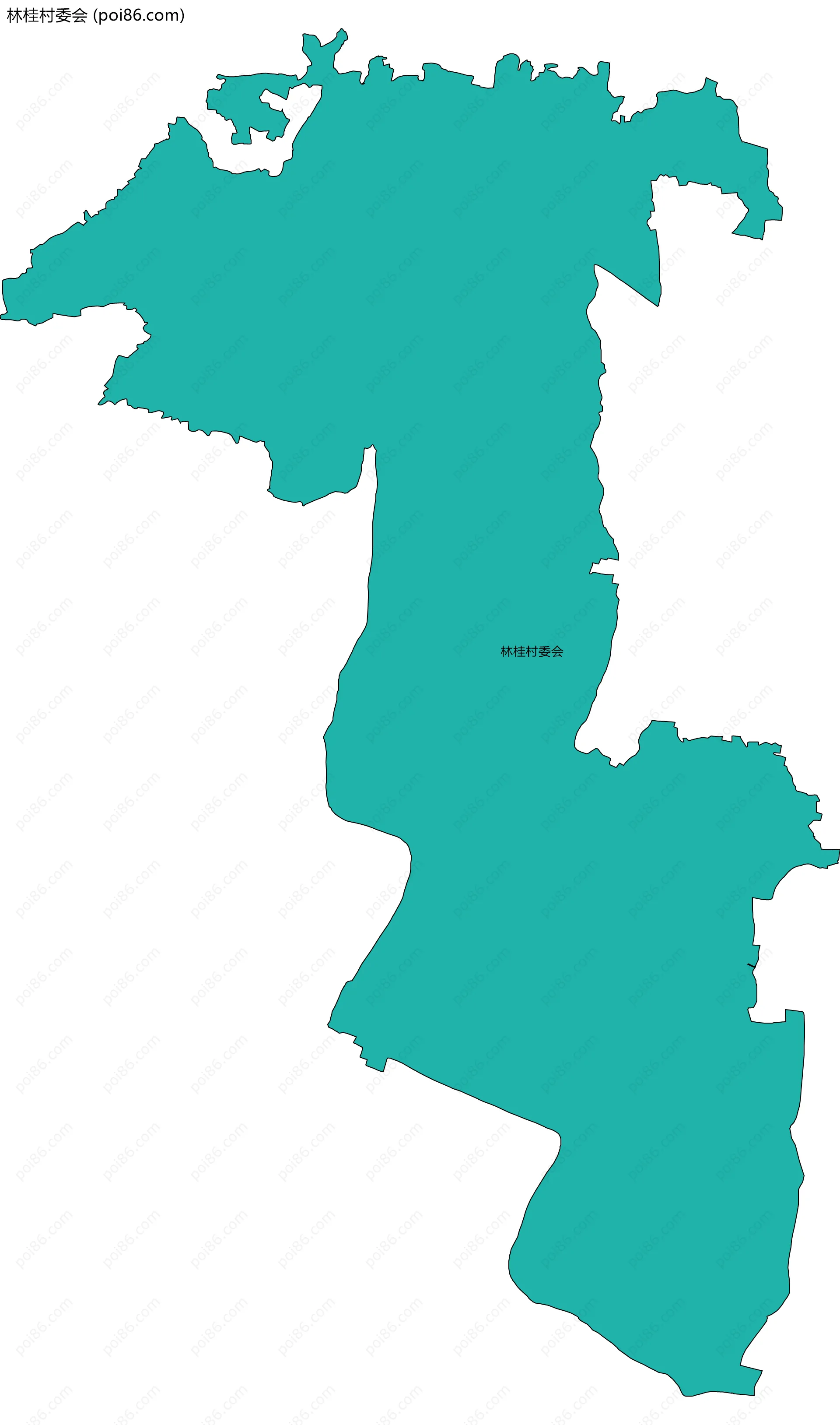 林桂村委会边界地图