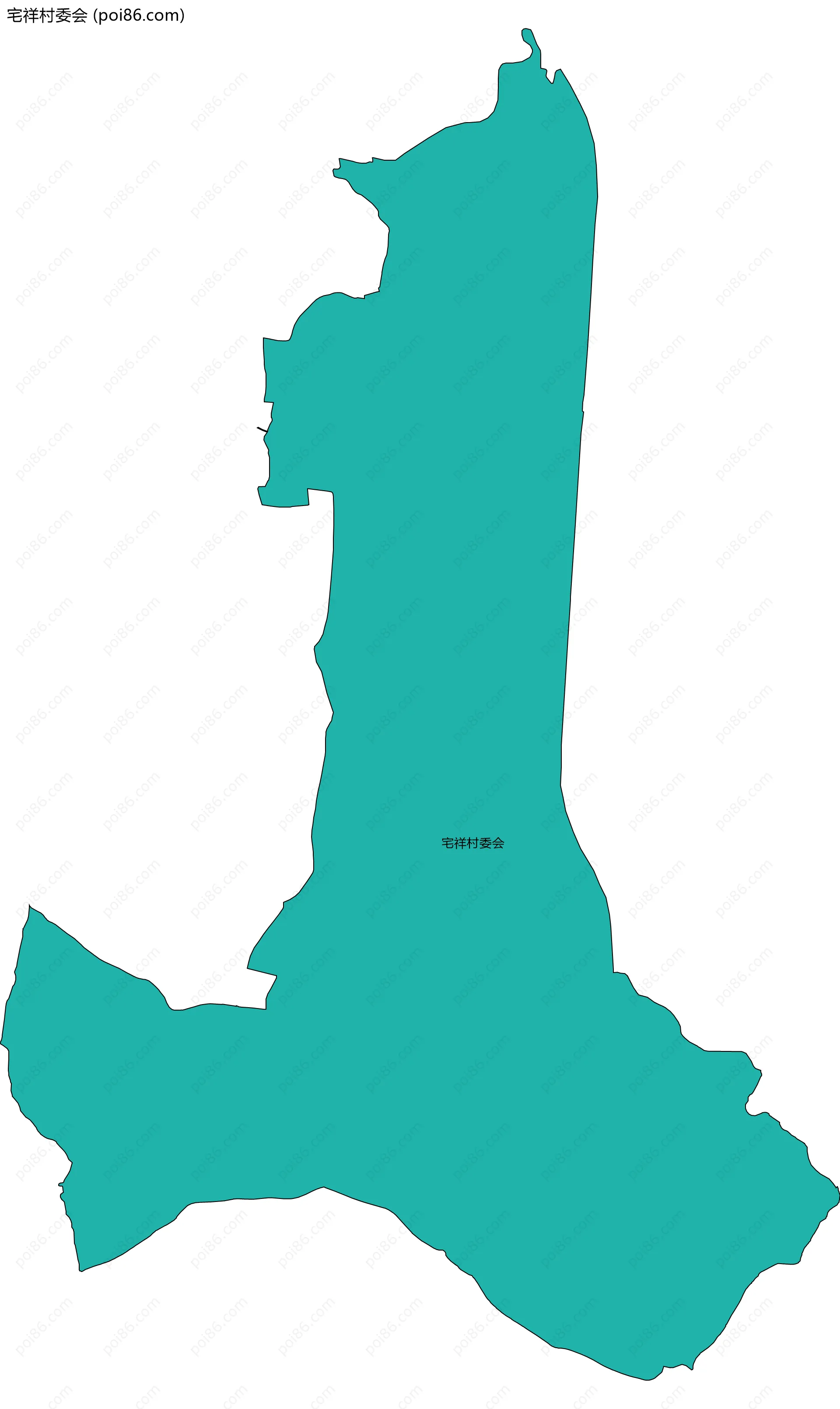 宅祥村委会边界地图