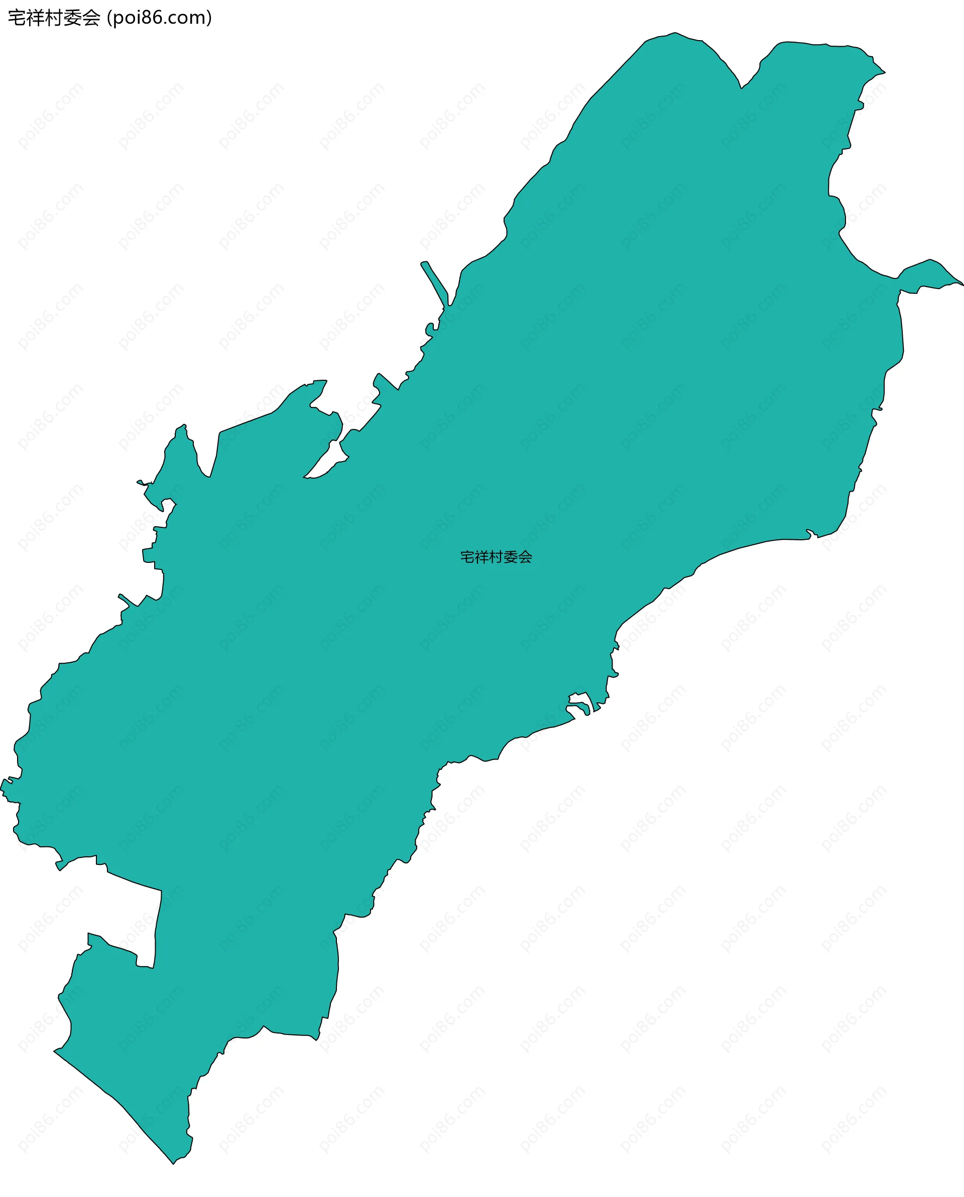 宅祥村委会边界地图