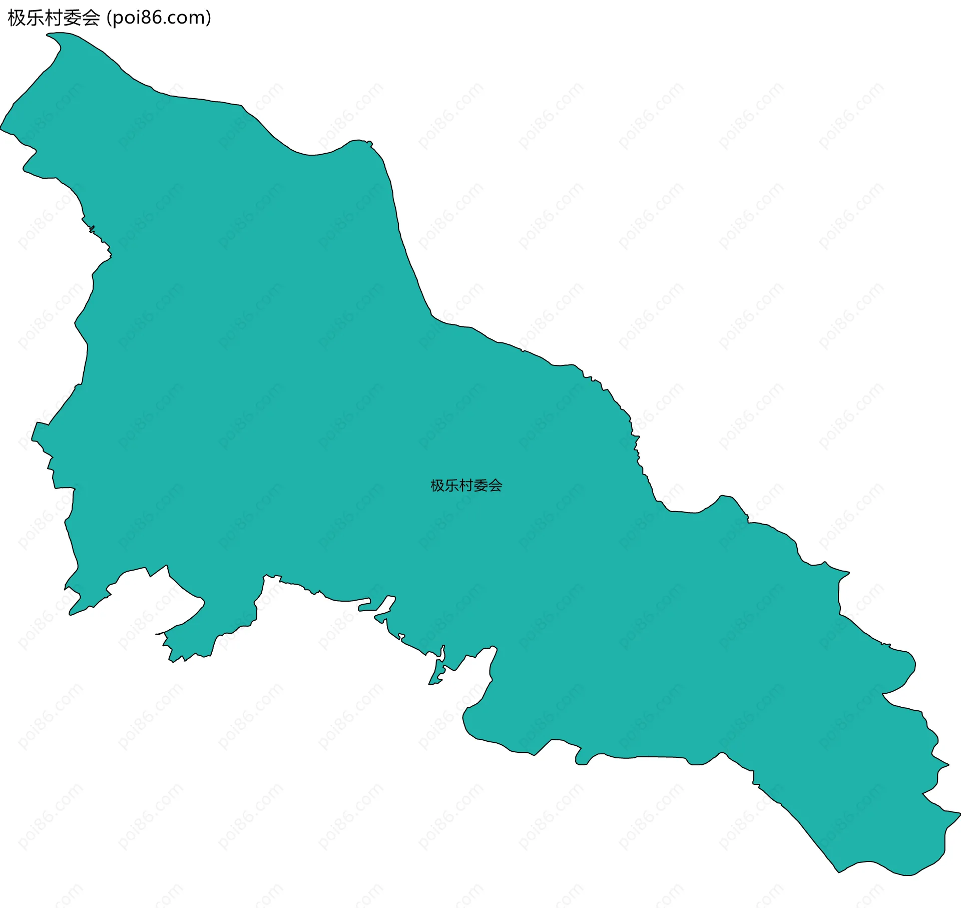 极乐村委会边界地图