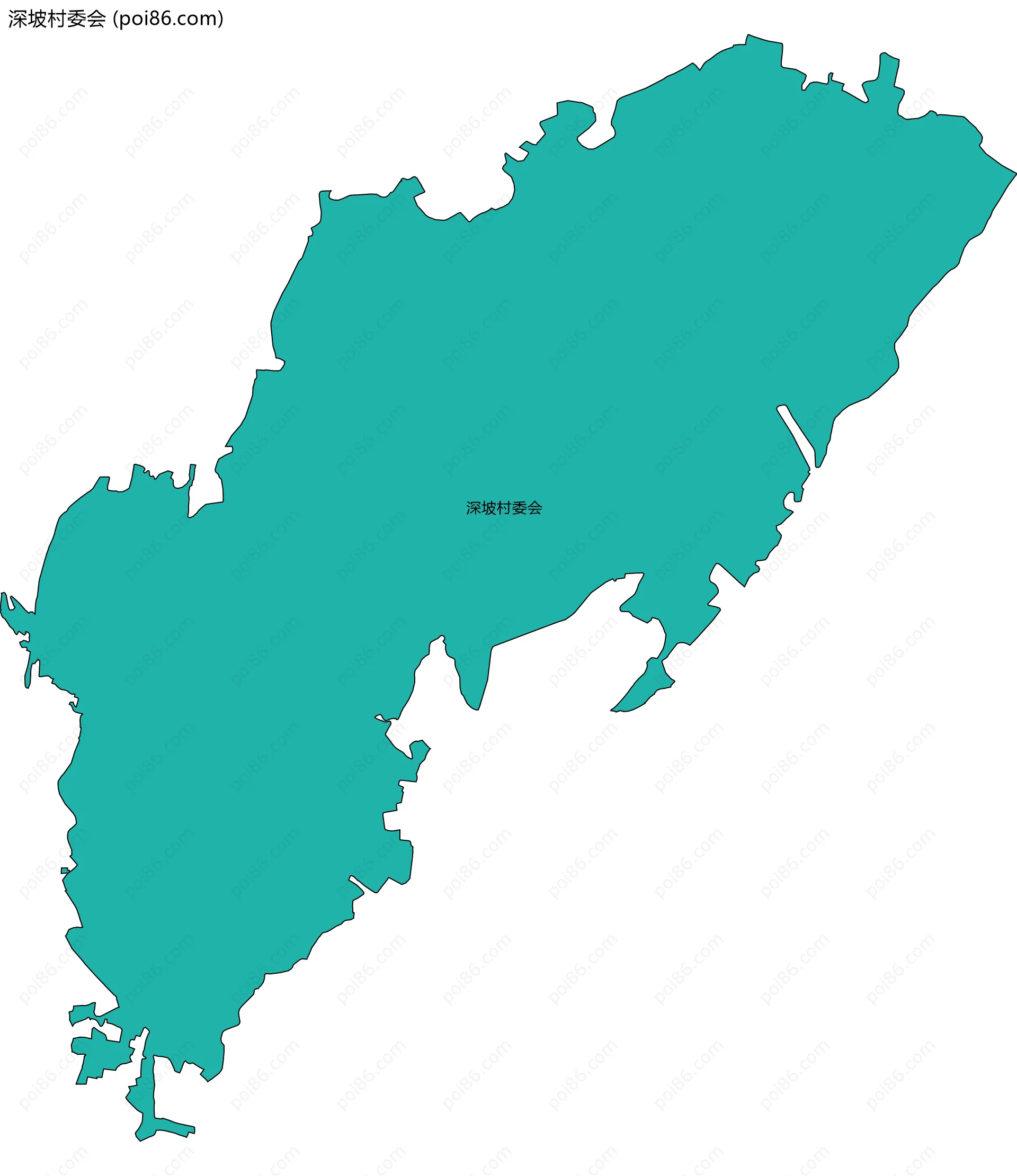 深坡村委会边界地图