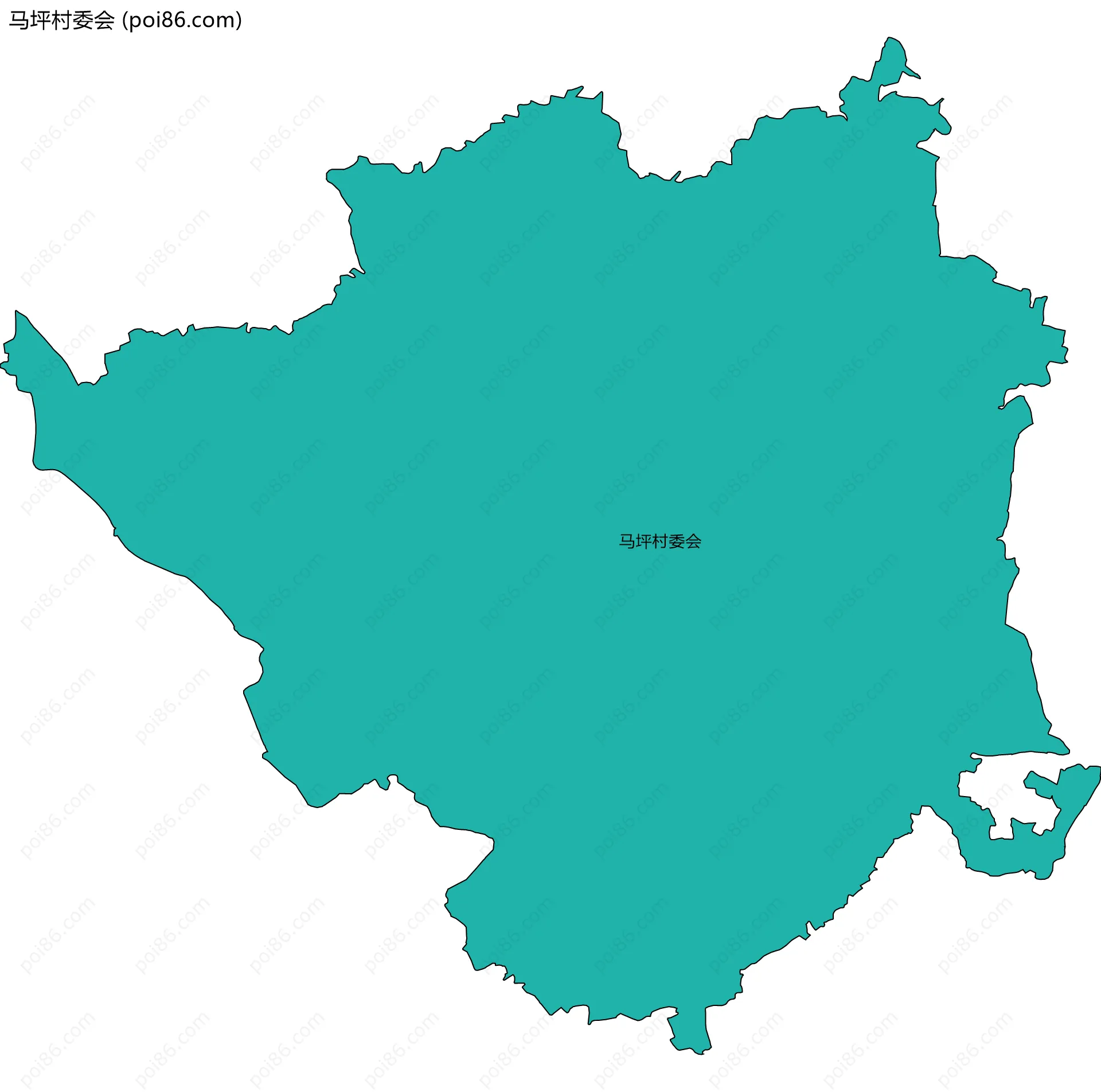 马坪村委会边界地图