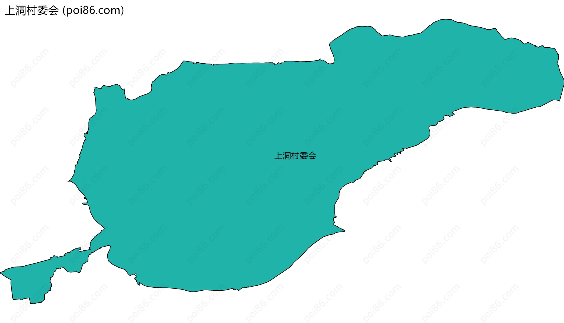 上洞村委会边界地图