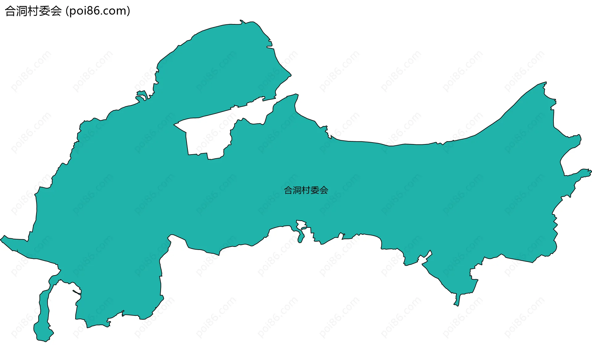 合洞村委会边界地图