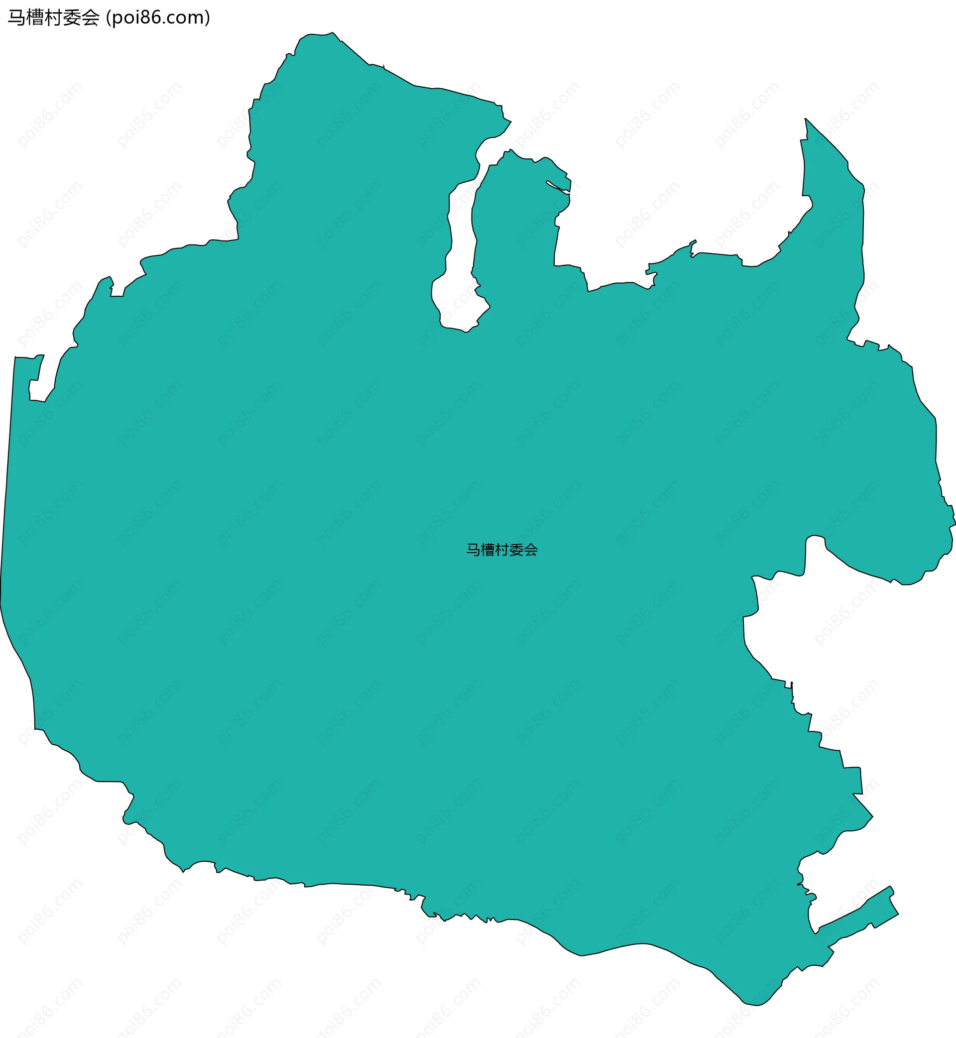 马槽村委会边界地图