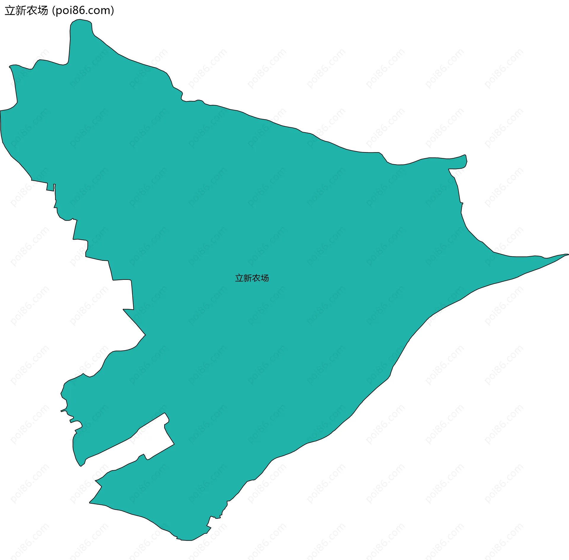 立新农场边界地图