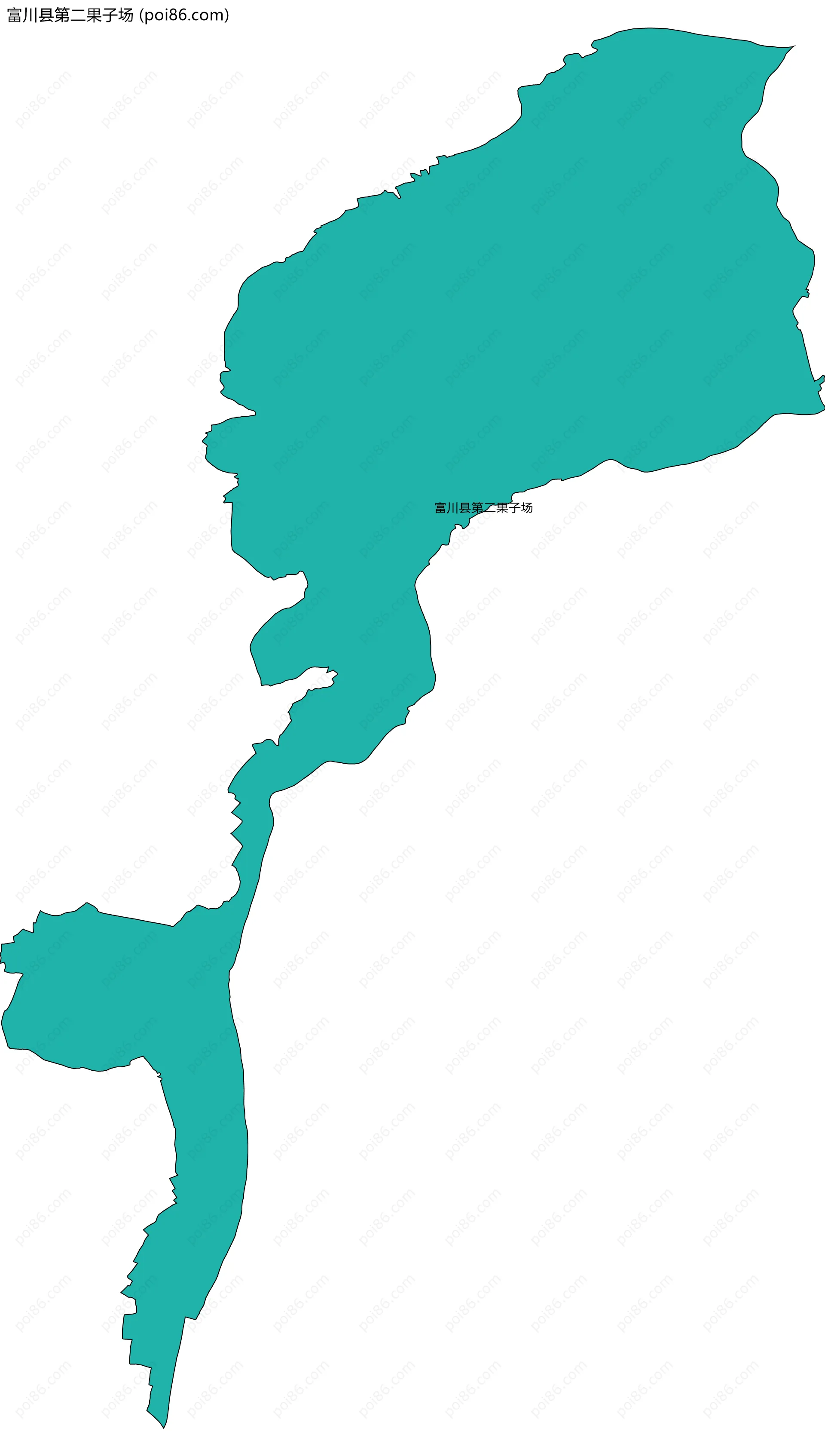 富川县第二果子场边界地图