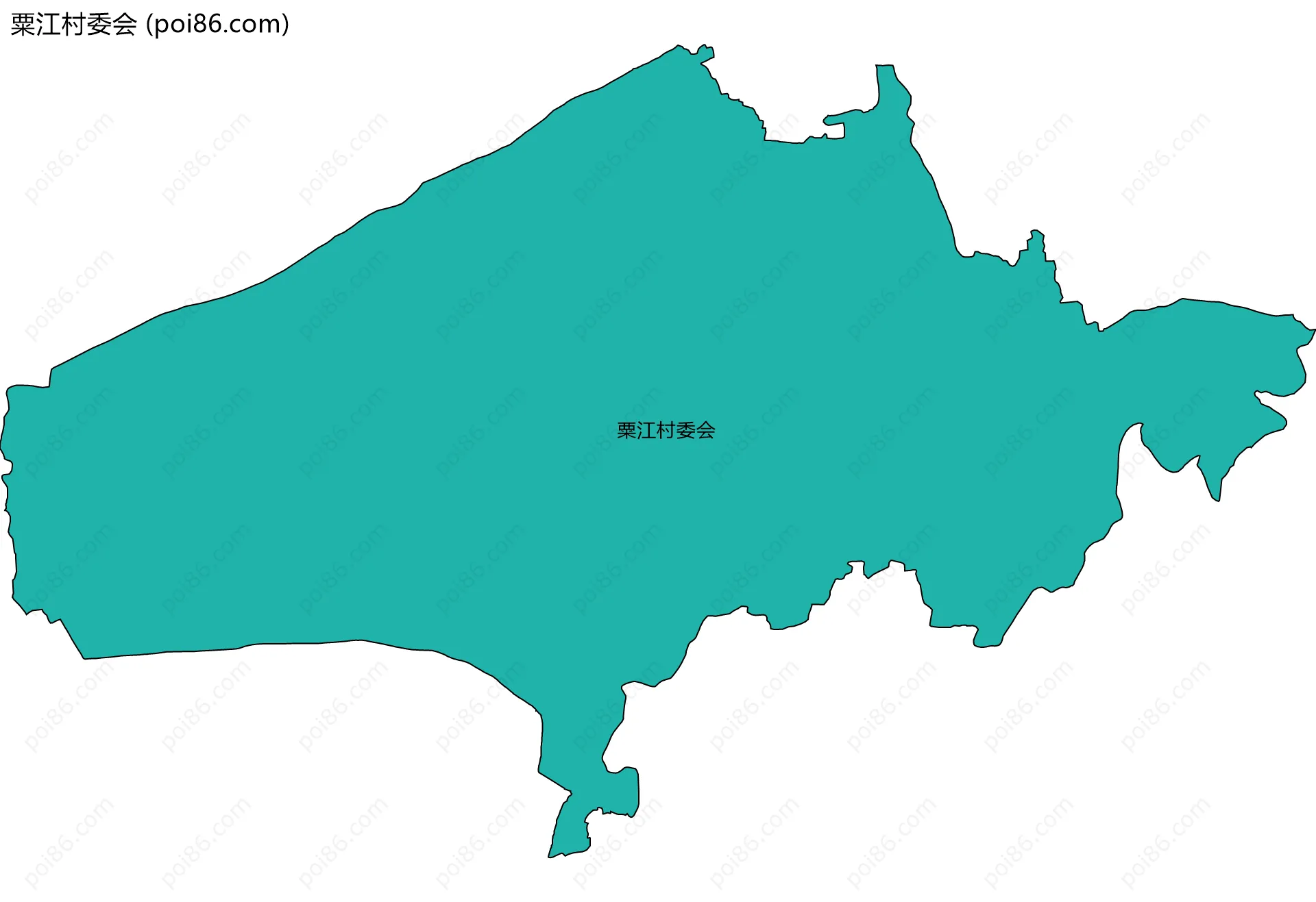 粟江村委会边界地图