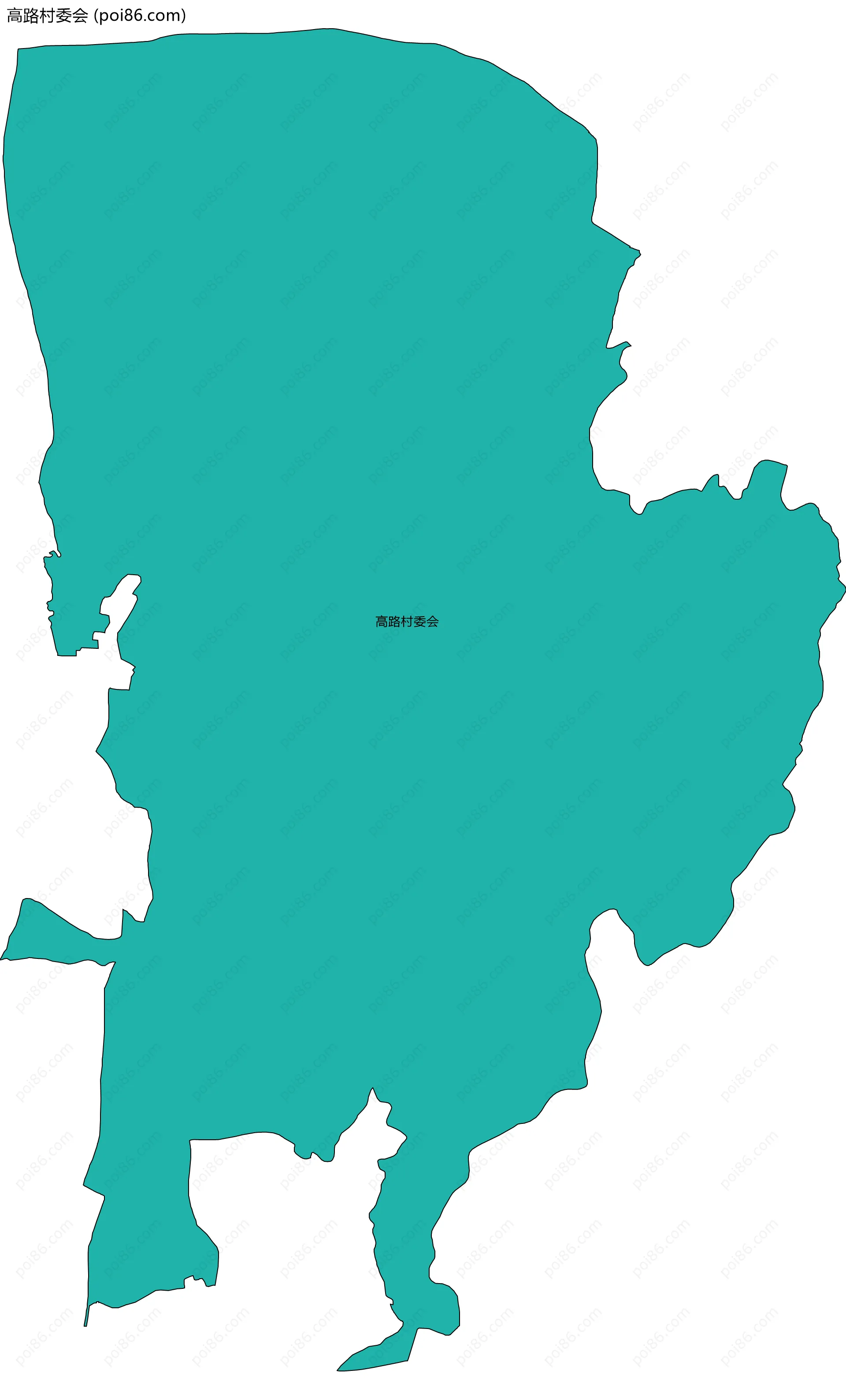 高路村委会边界地图