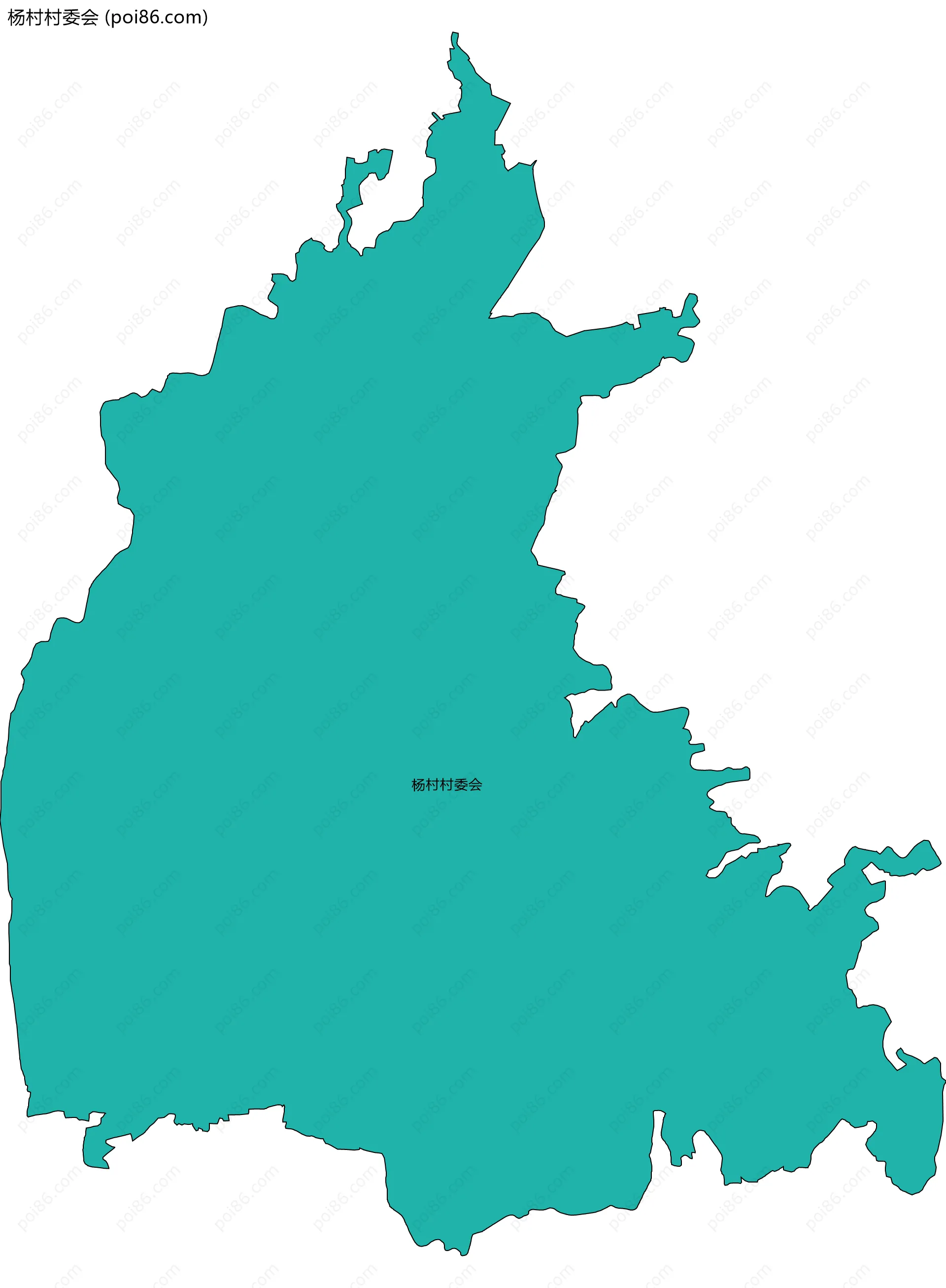 杨村村委会边界地图