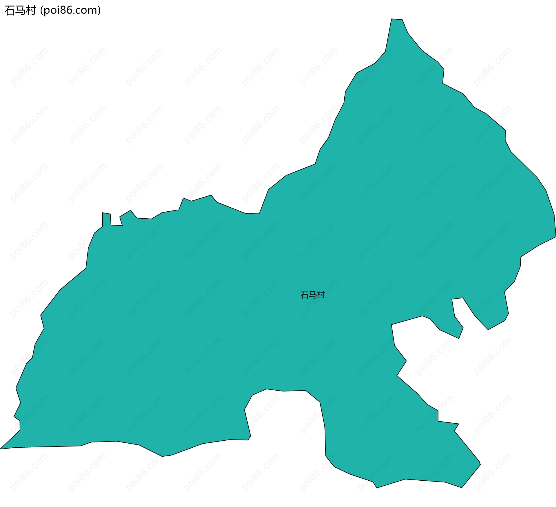 石马村边界地图